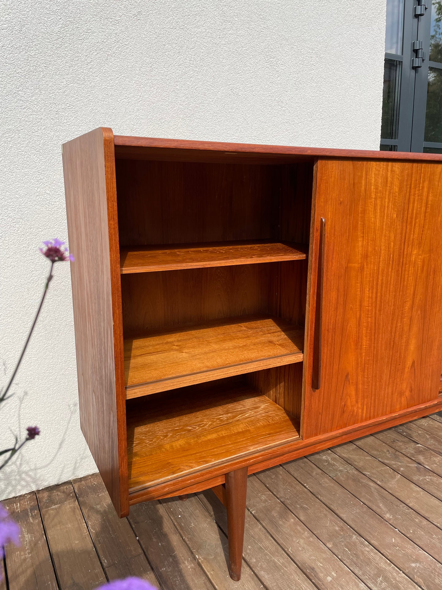 Danish teak sideboard with bar