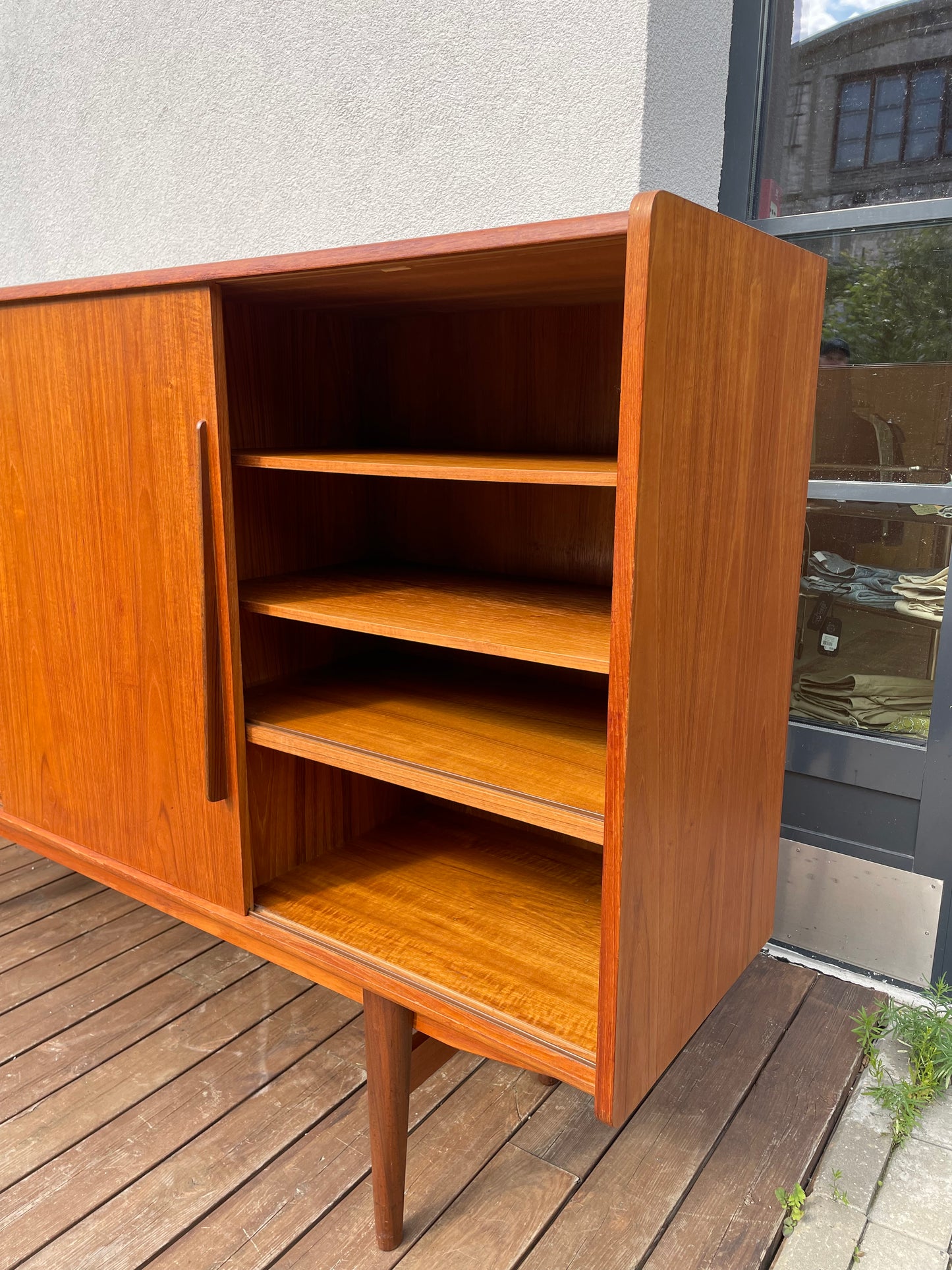 Danish teak sideboard with bar