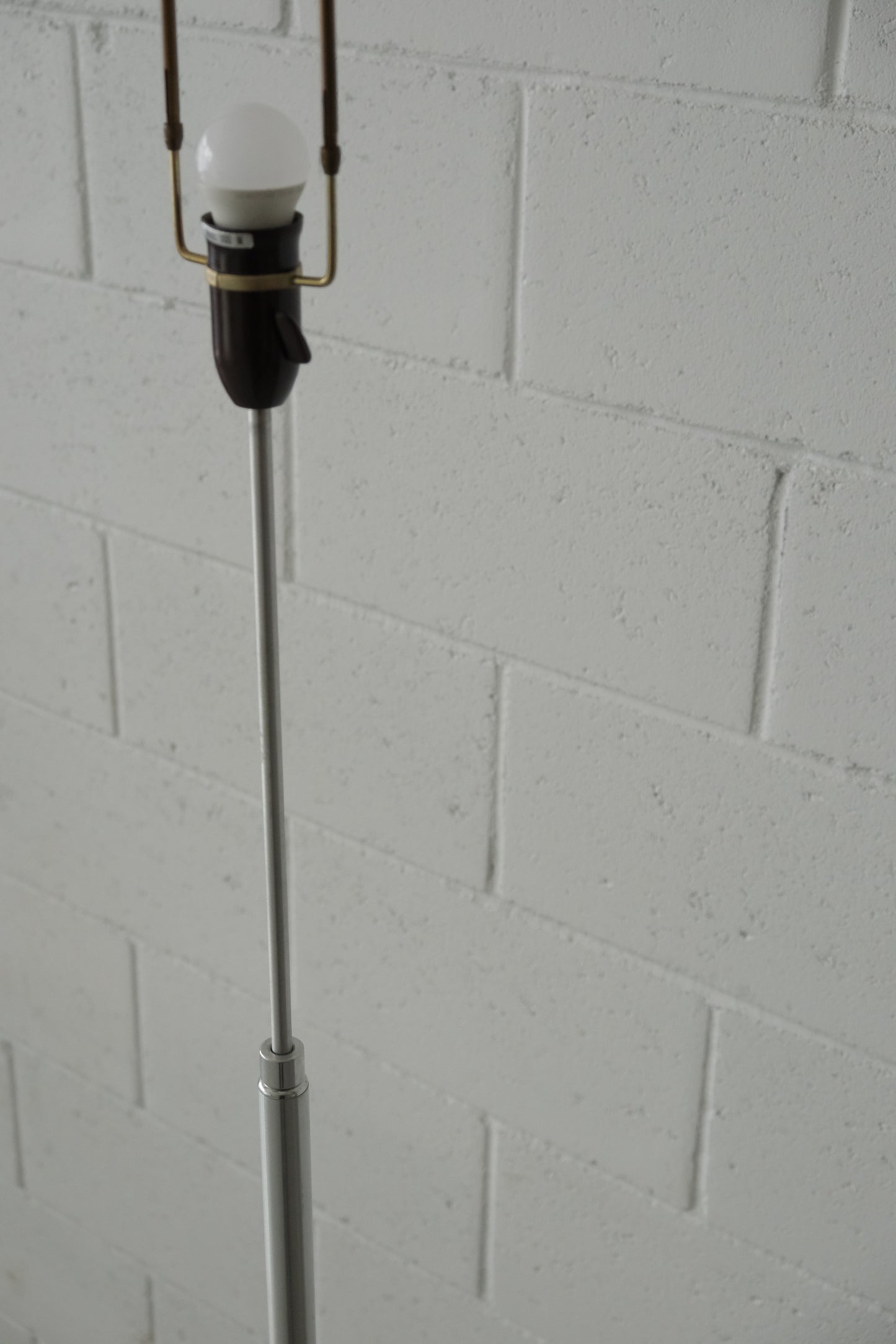 Danish chrome floor lamp
