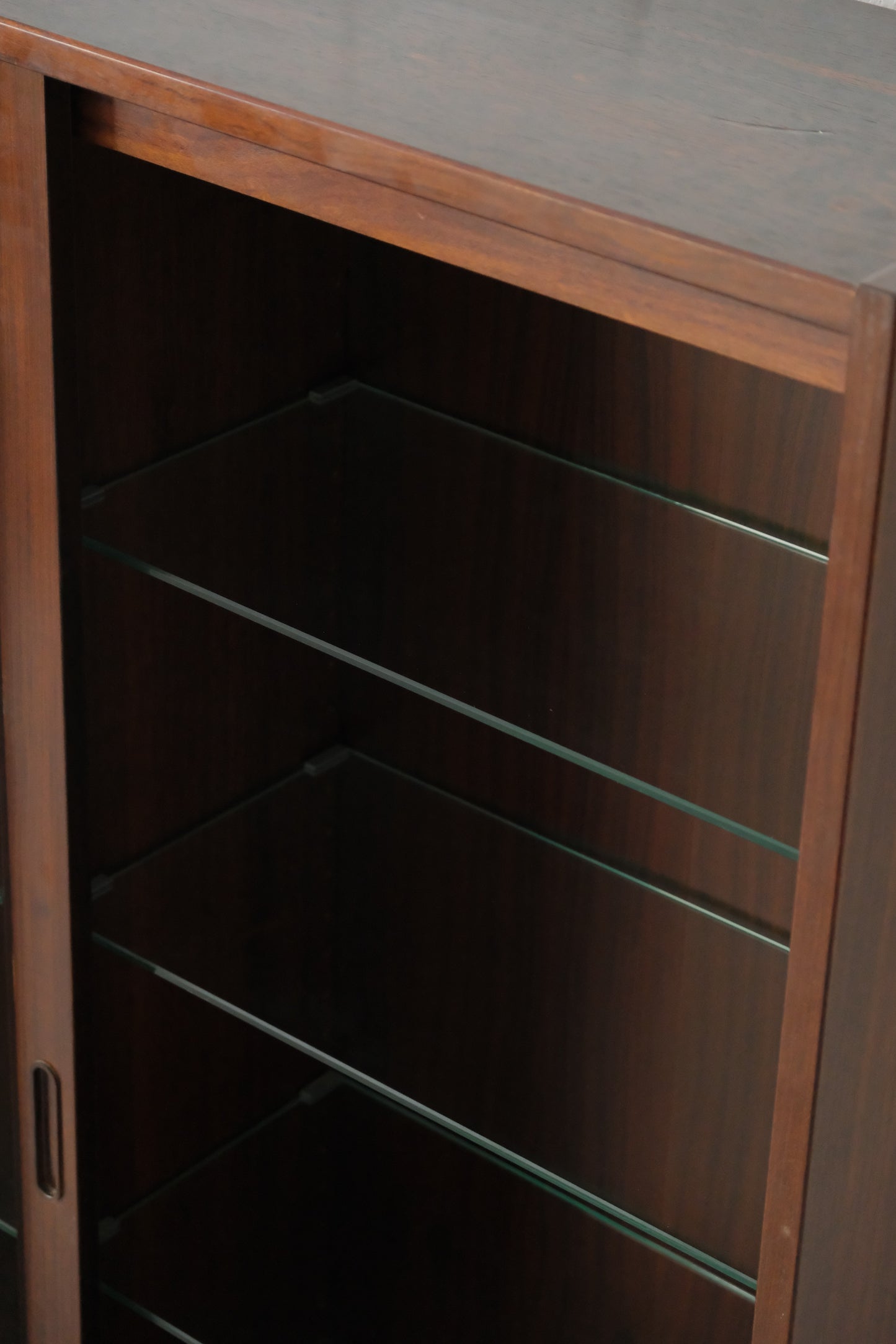 Poul Hundevad rosewood display, 1960s Denmark