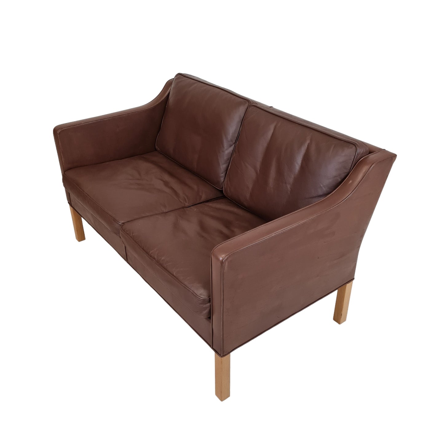 2-person sofa model 2208 | Børge Mogensen | Fredericia Chair Factory | Cognac colored leather