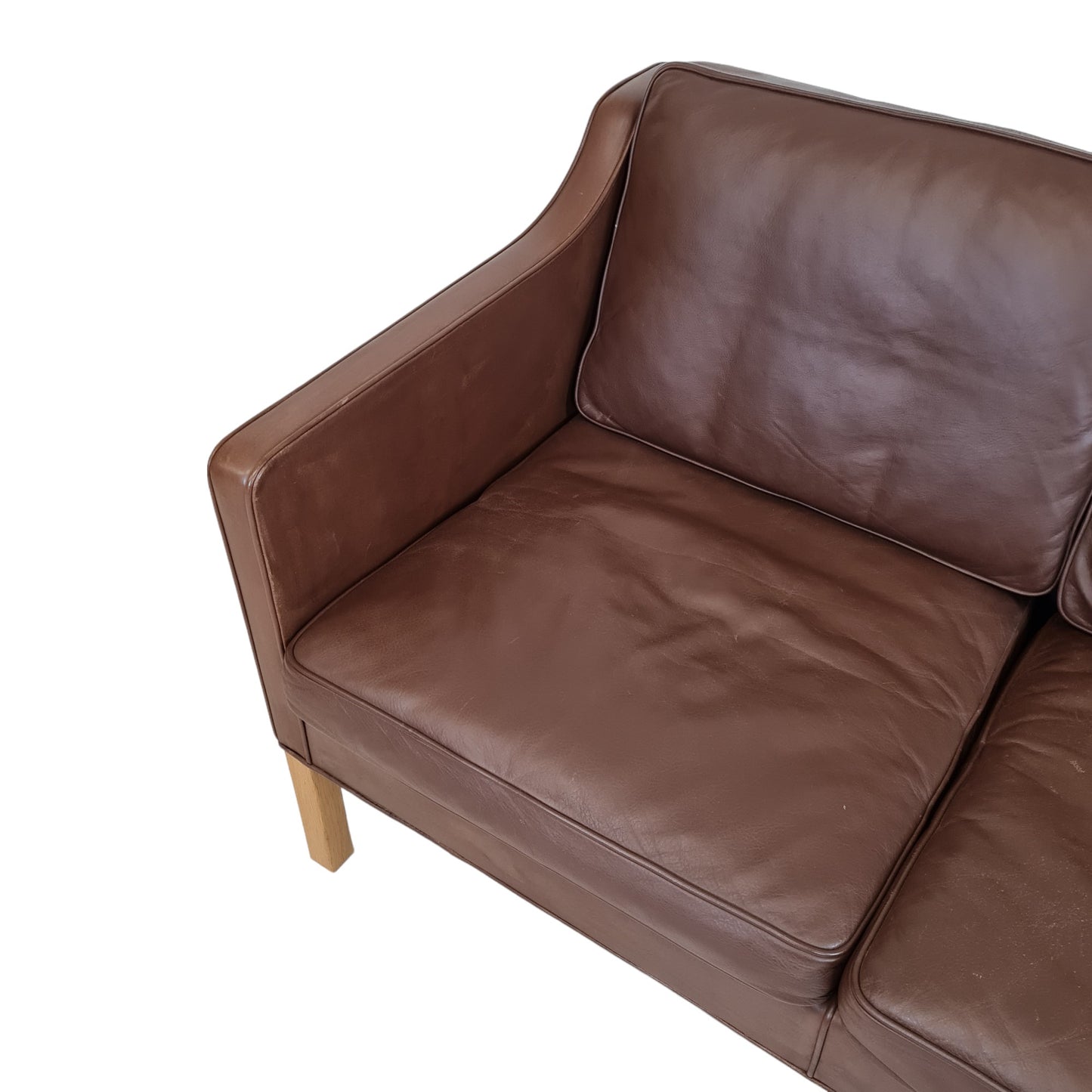 2-person sofa model 2208 | Børge Mogensen | Fredericia Chair Factory | Cognac colored leather