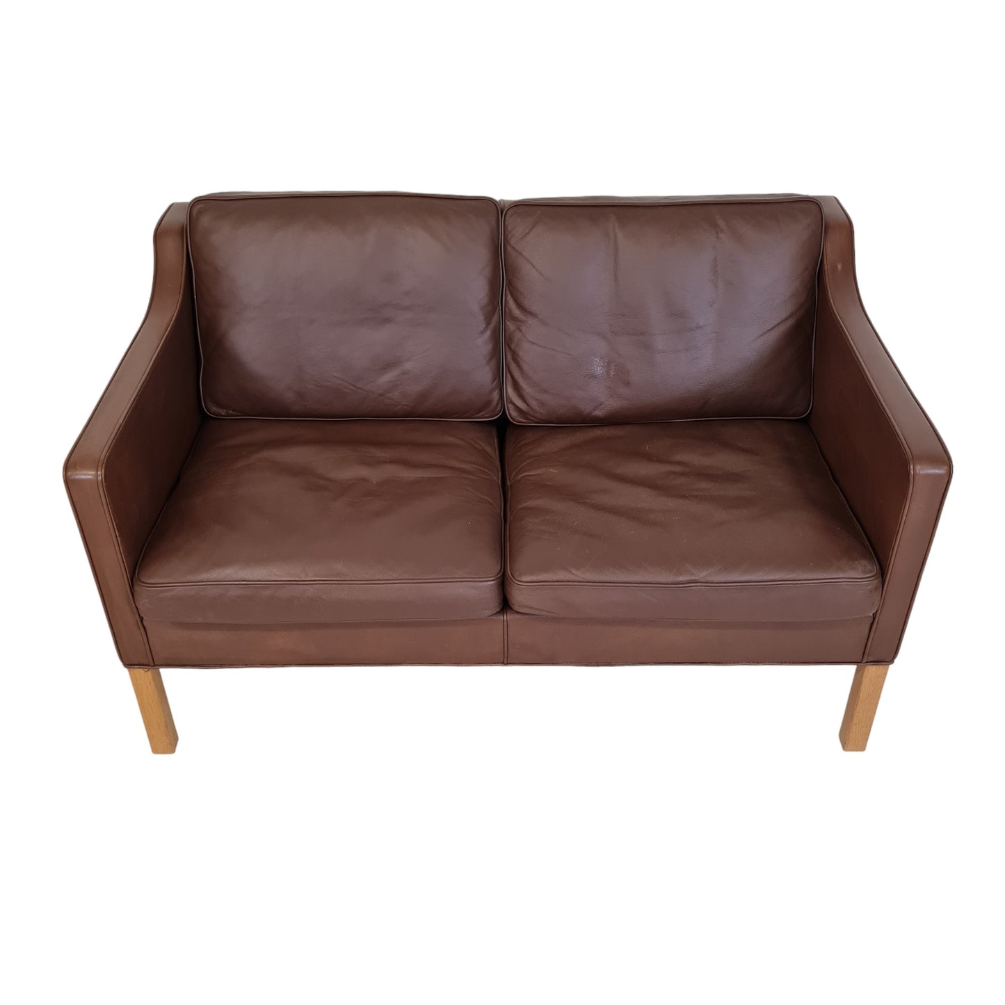 2-person sofa model 2208 | Børge Mogensen | Fredericia Chair Factory | Cognac colored leather