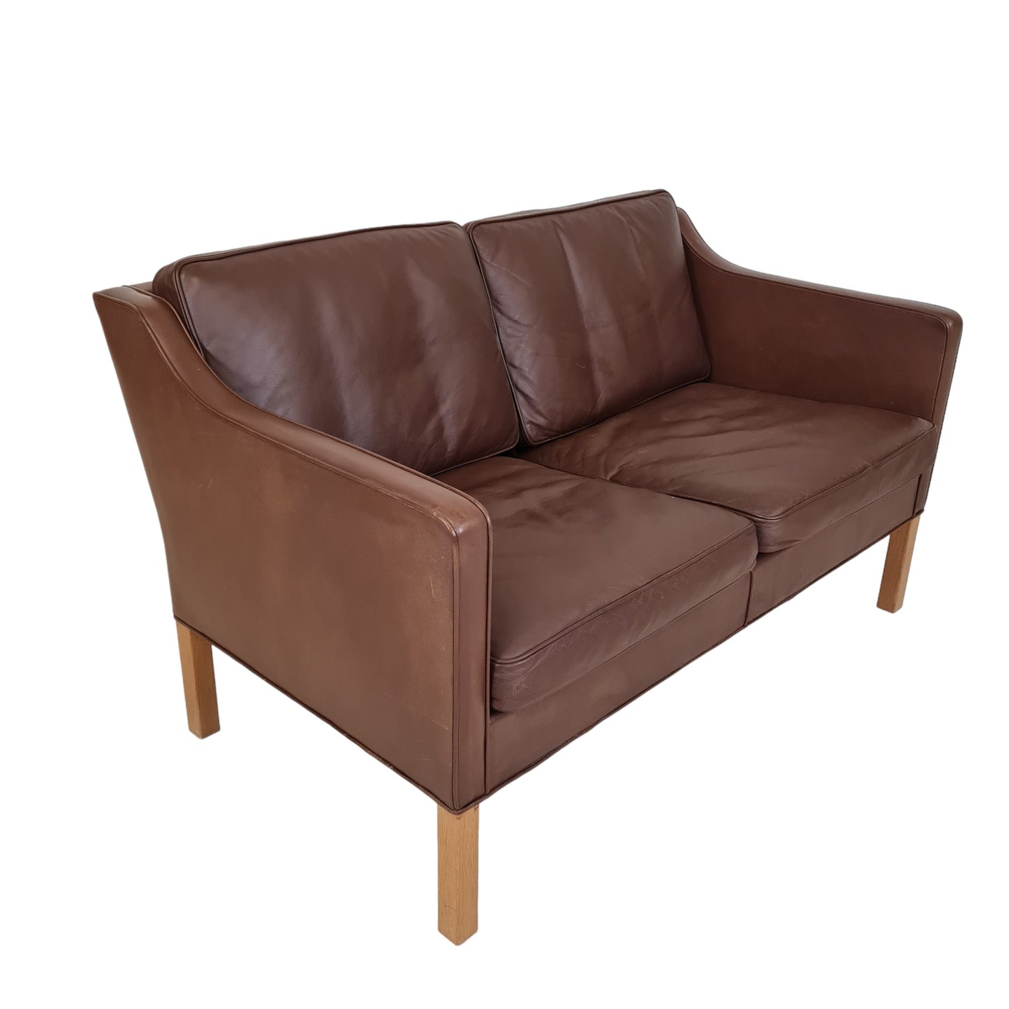 2-person sofa model 2208 | Børge Mogensen | Fredericia Chair Factory | Cognac colored leather