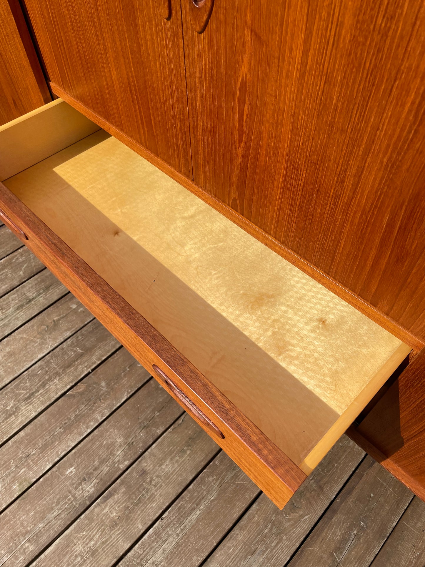 Danish teak sideboard with bar