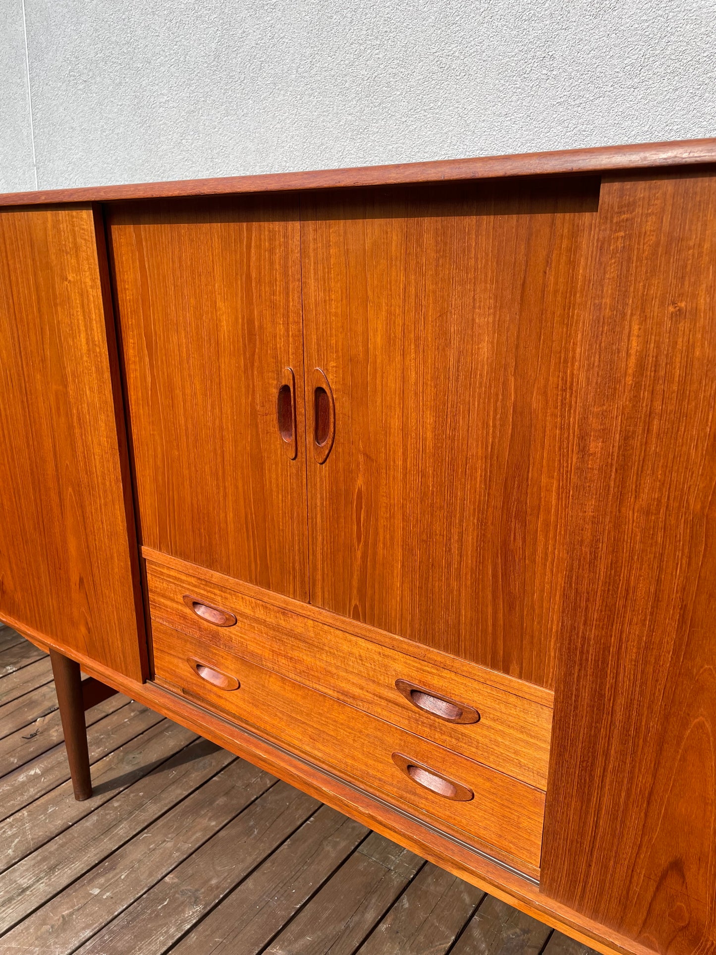 Danish teak sideboard with bar