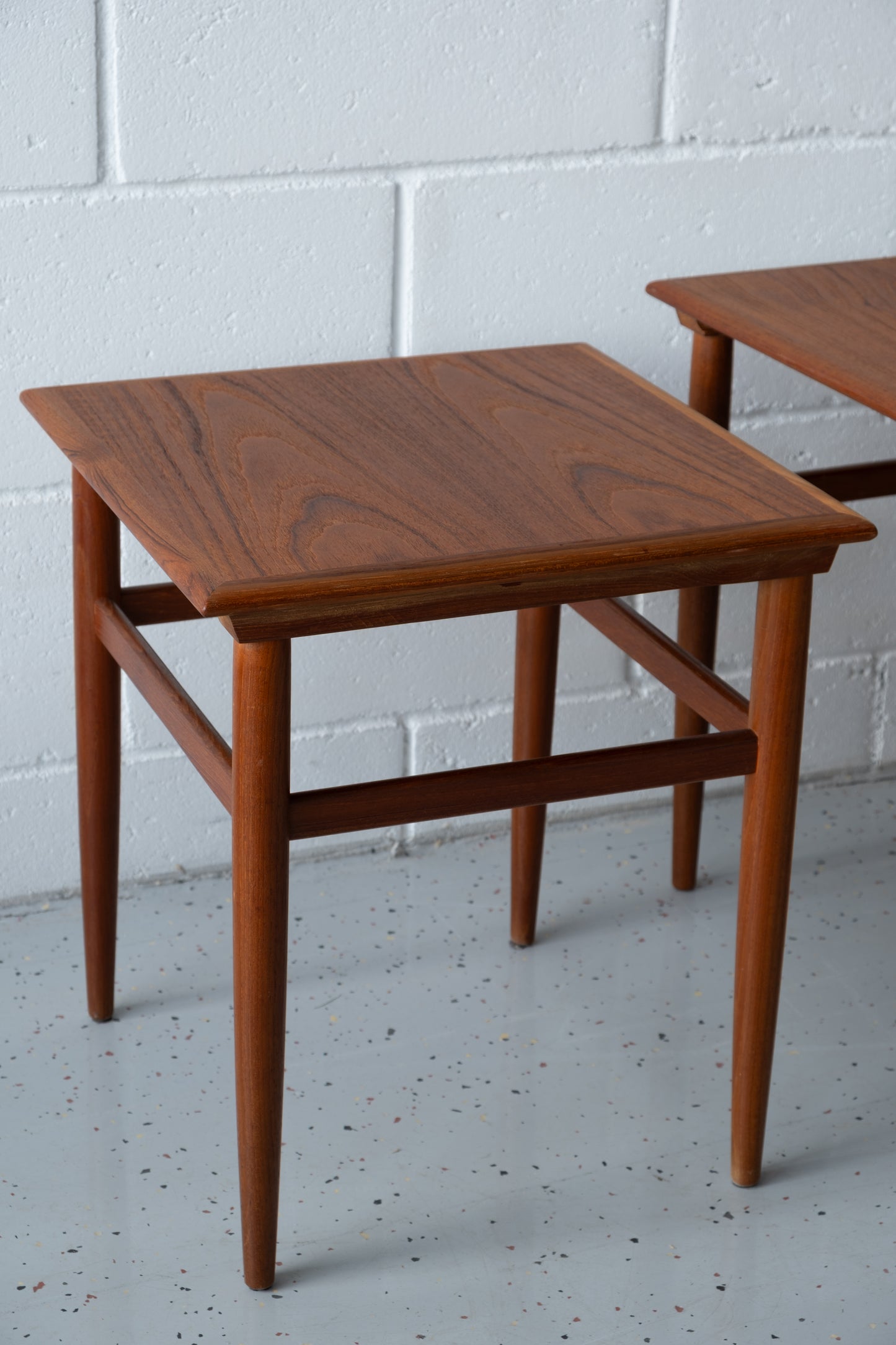 Teak nesting tables
