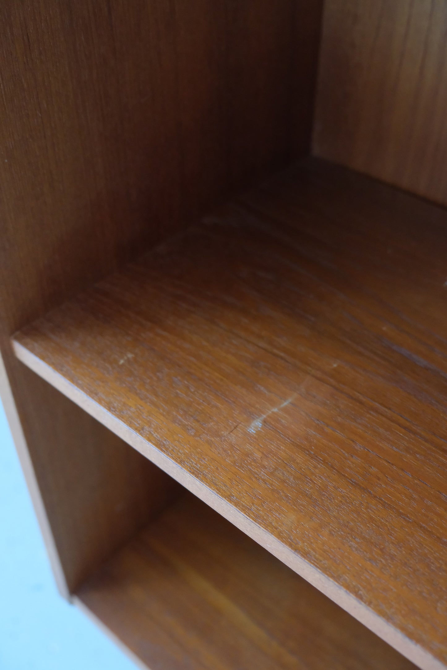 Teak bookcase with bar (unrestored)