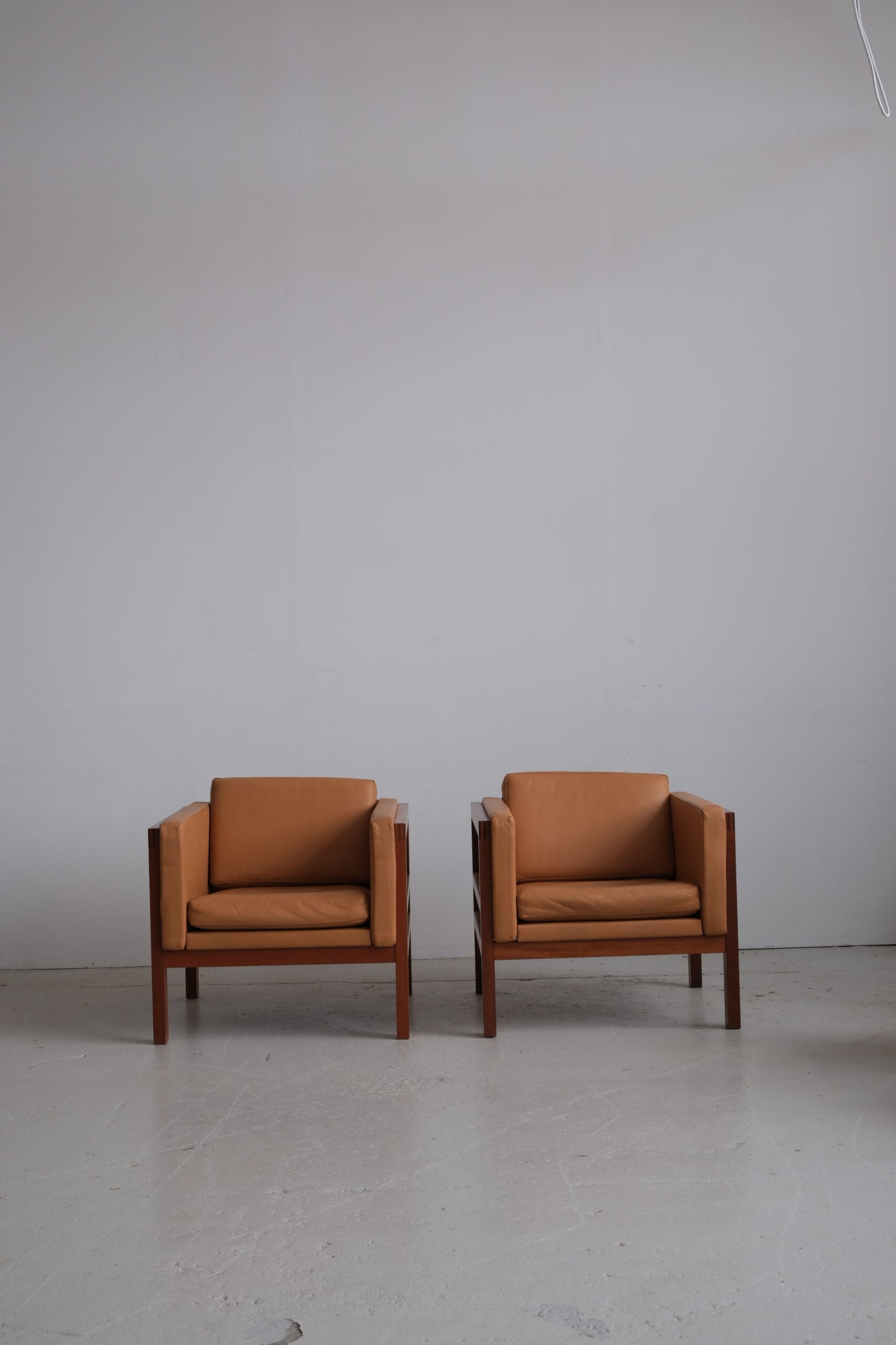 Mahogany armchairs by Christian Hvidt, manufactured at Søborg Møbler (good condition)
