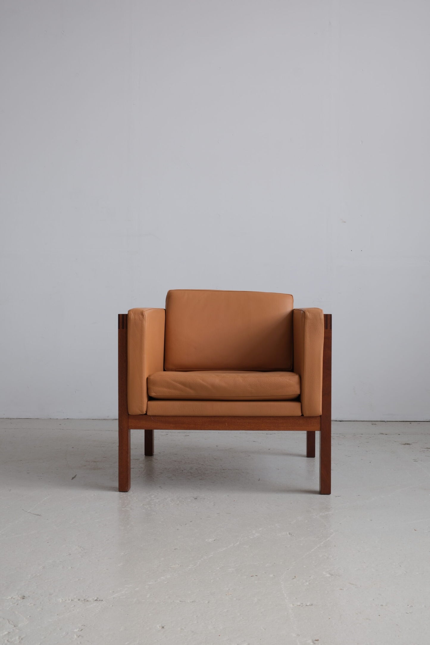 Mahogany armchairs by Christian Hvidt, manufactured at Søborg Møbler (good condition)