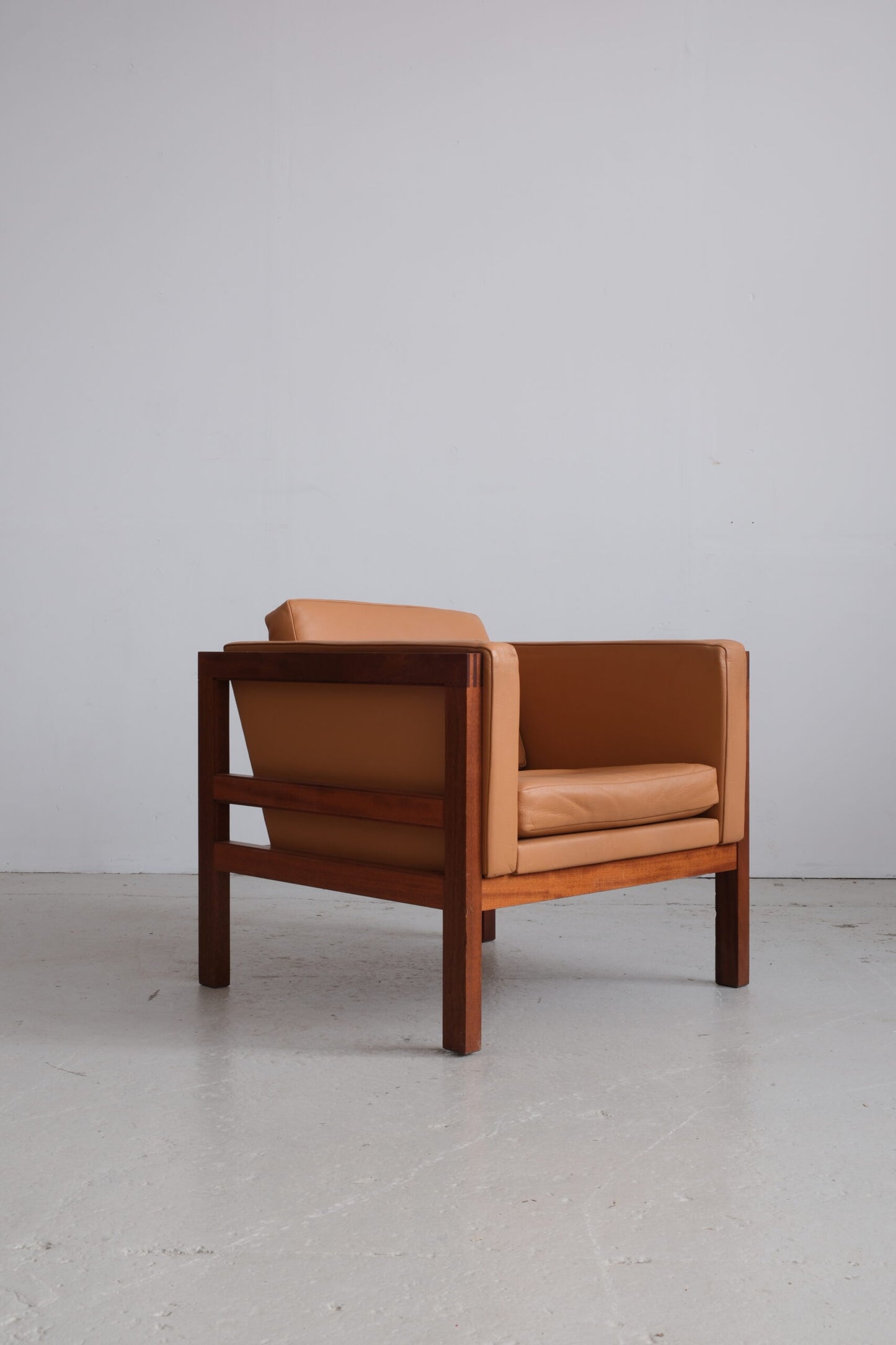 Mahogany armchairs by Christian Hvidt, manufactured at Søborg Møbler (good condition)