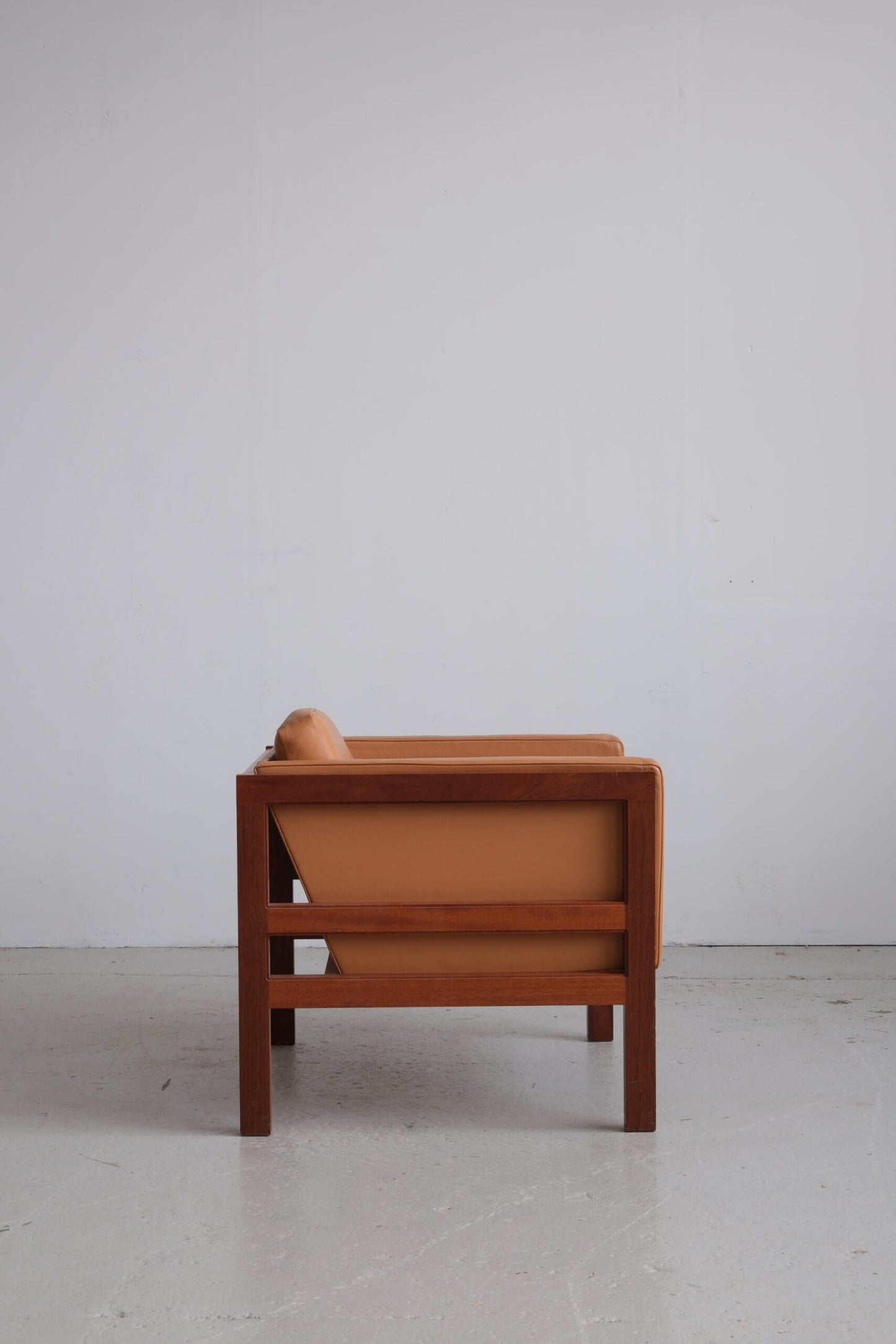 Mahogany armchairs by Christian Hvidt, manufactured at Søborg Møbler (good condition)