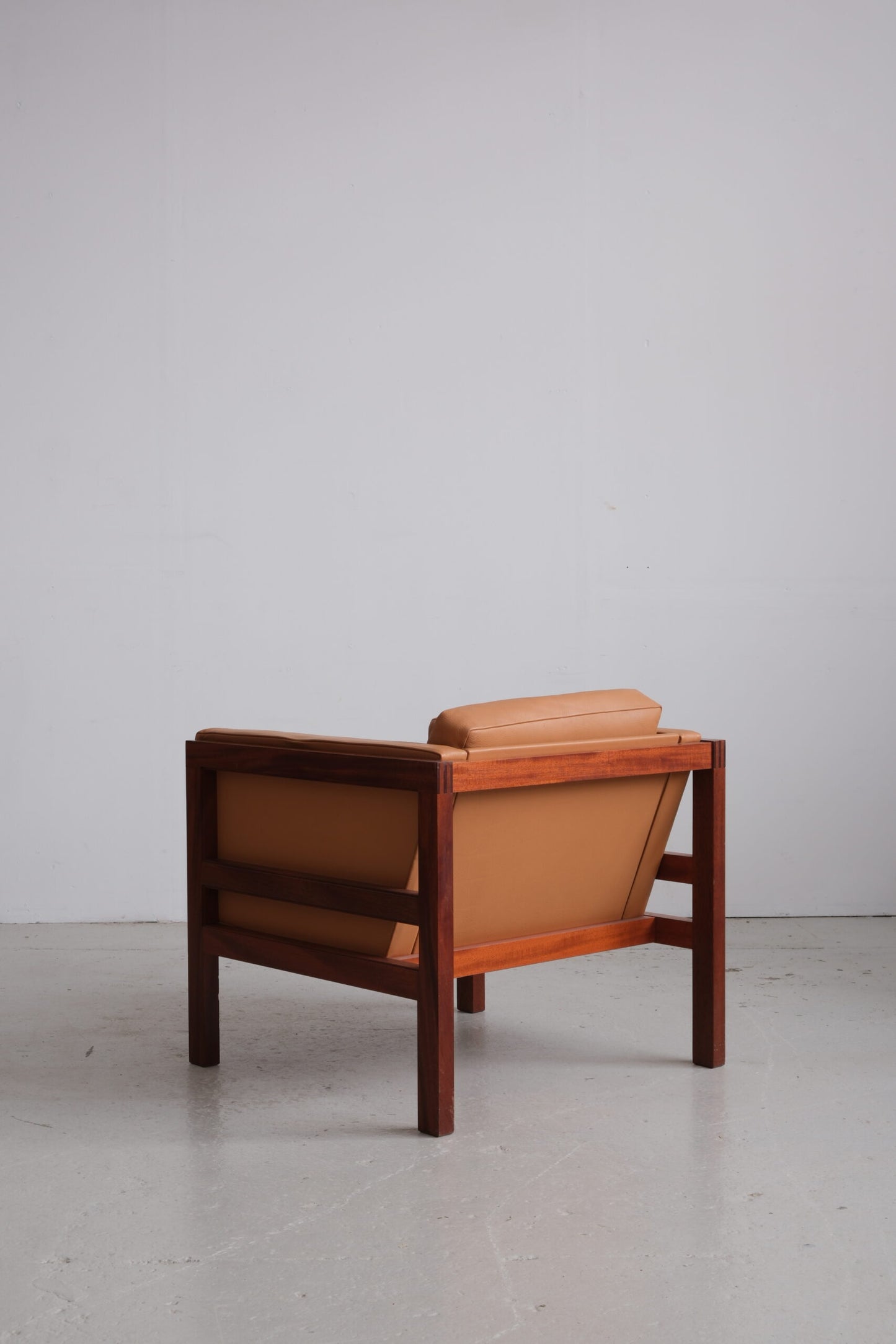 Mahogany armchairs by Christian Hvidt, manufactured at Søborg Møbler (good condition)