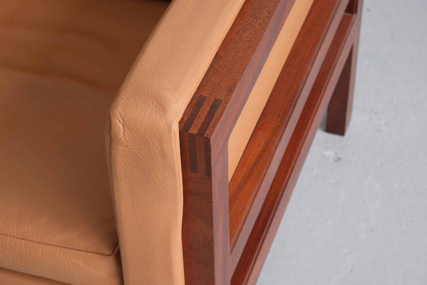 Mahogany armchairs by Christian Hvidt, manufactured at Søborg Møbler (good condition)