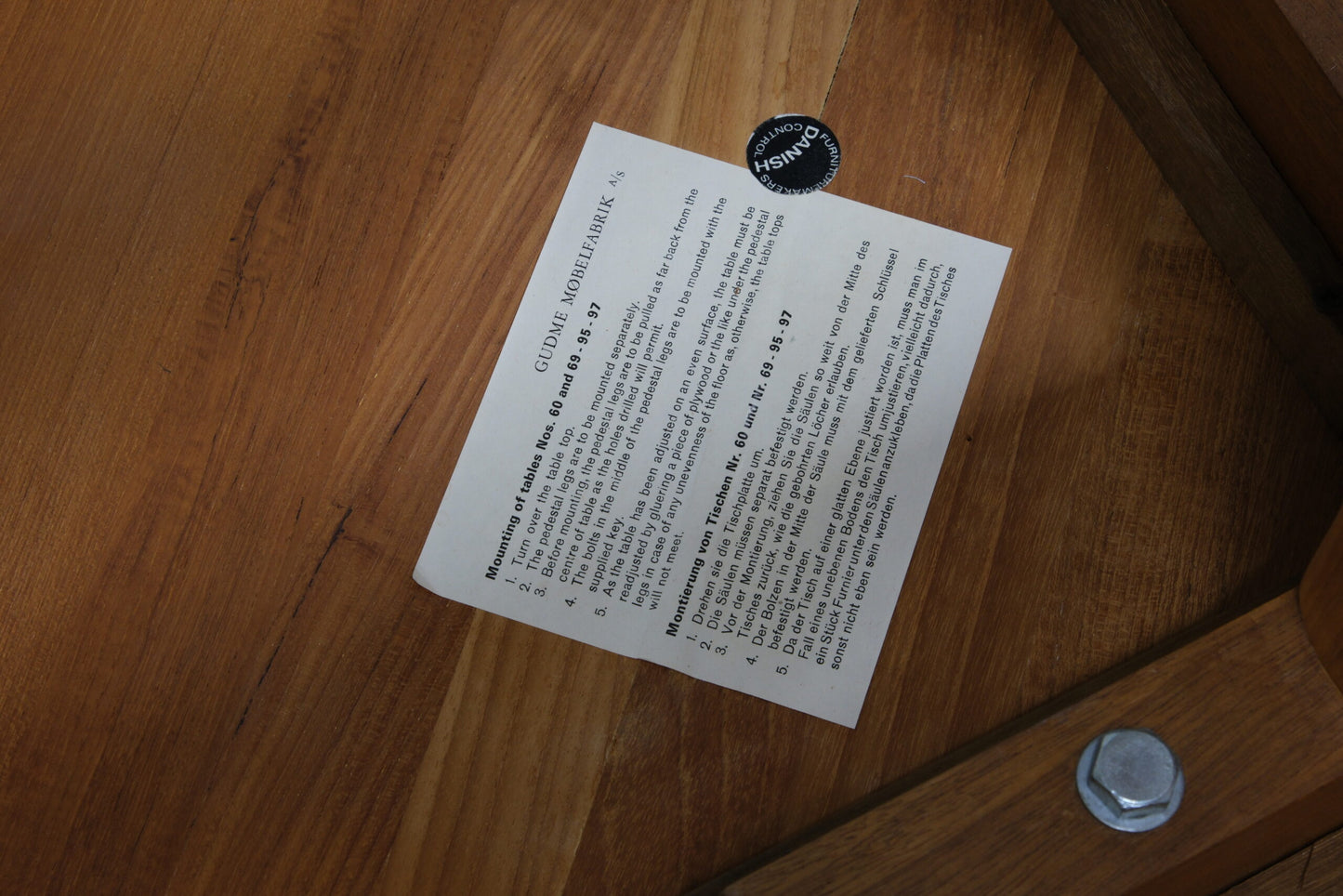 Solid teak table Gudme Mobelfabrik