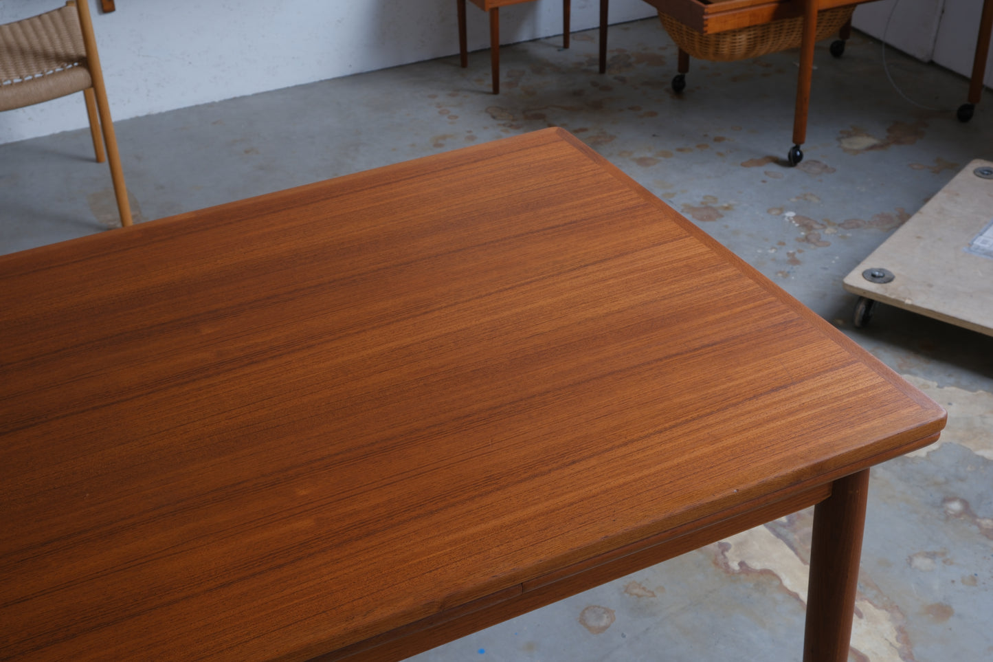 Danish teak table with dutch extensions