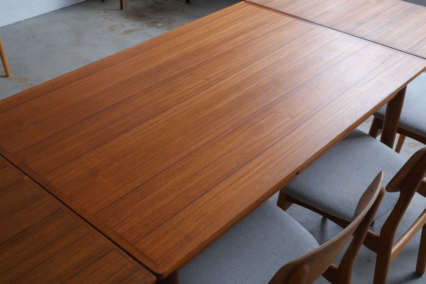 Danish teak table with dutch extensions