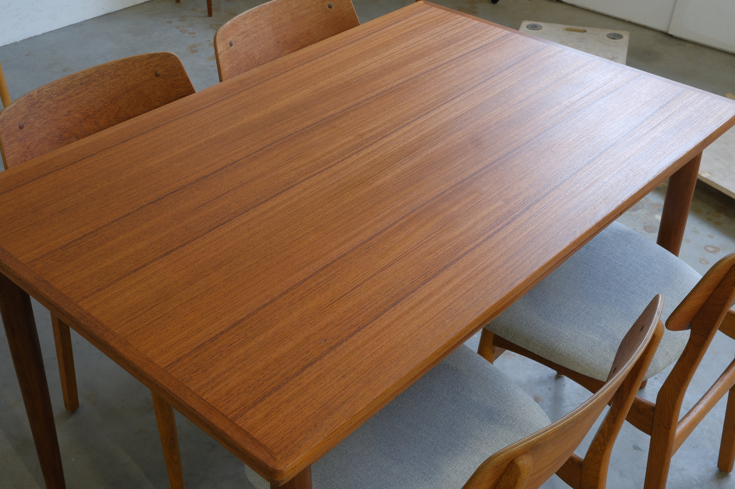 Danish teak table with dutch extensions