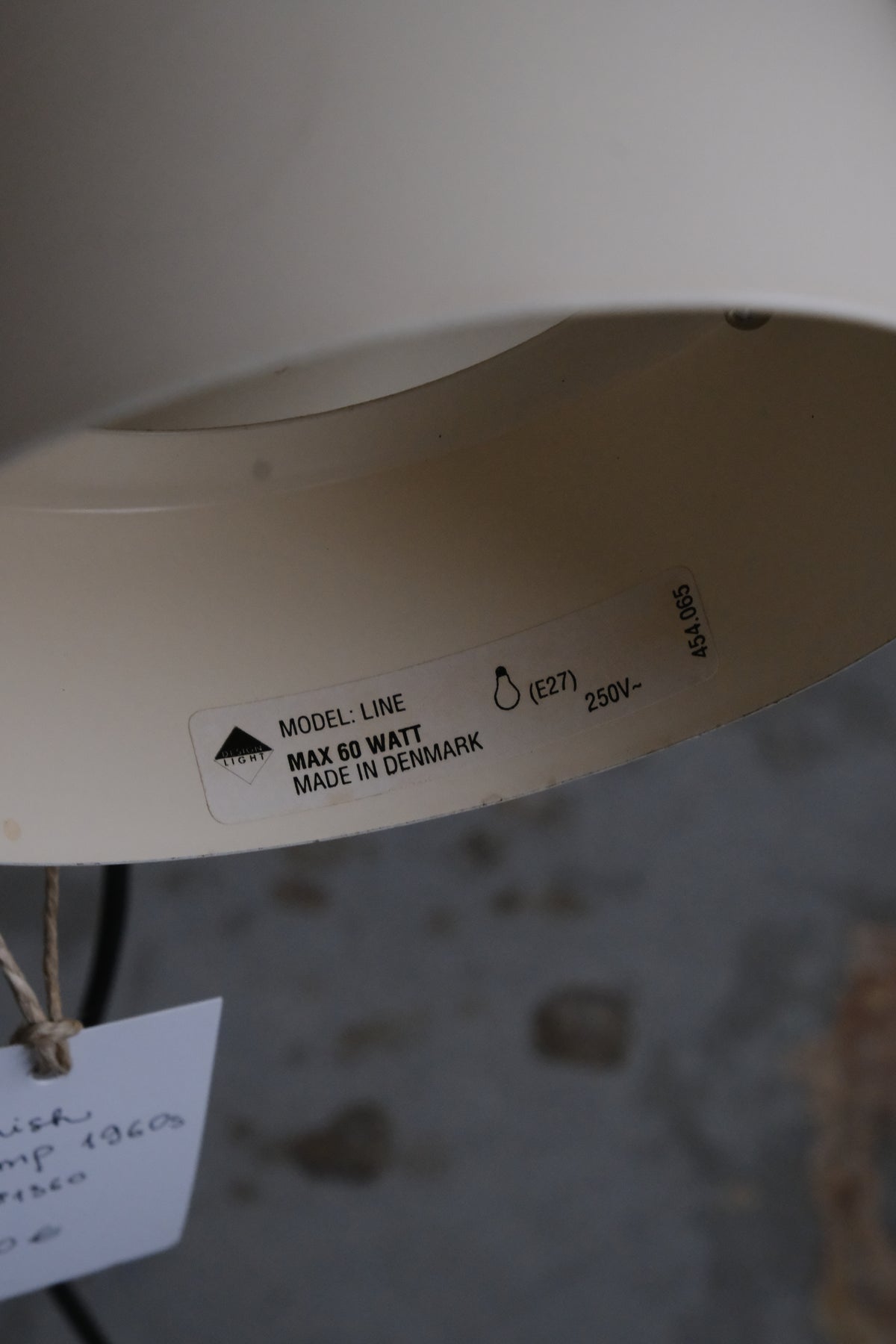 Danish lamp, 1960s