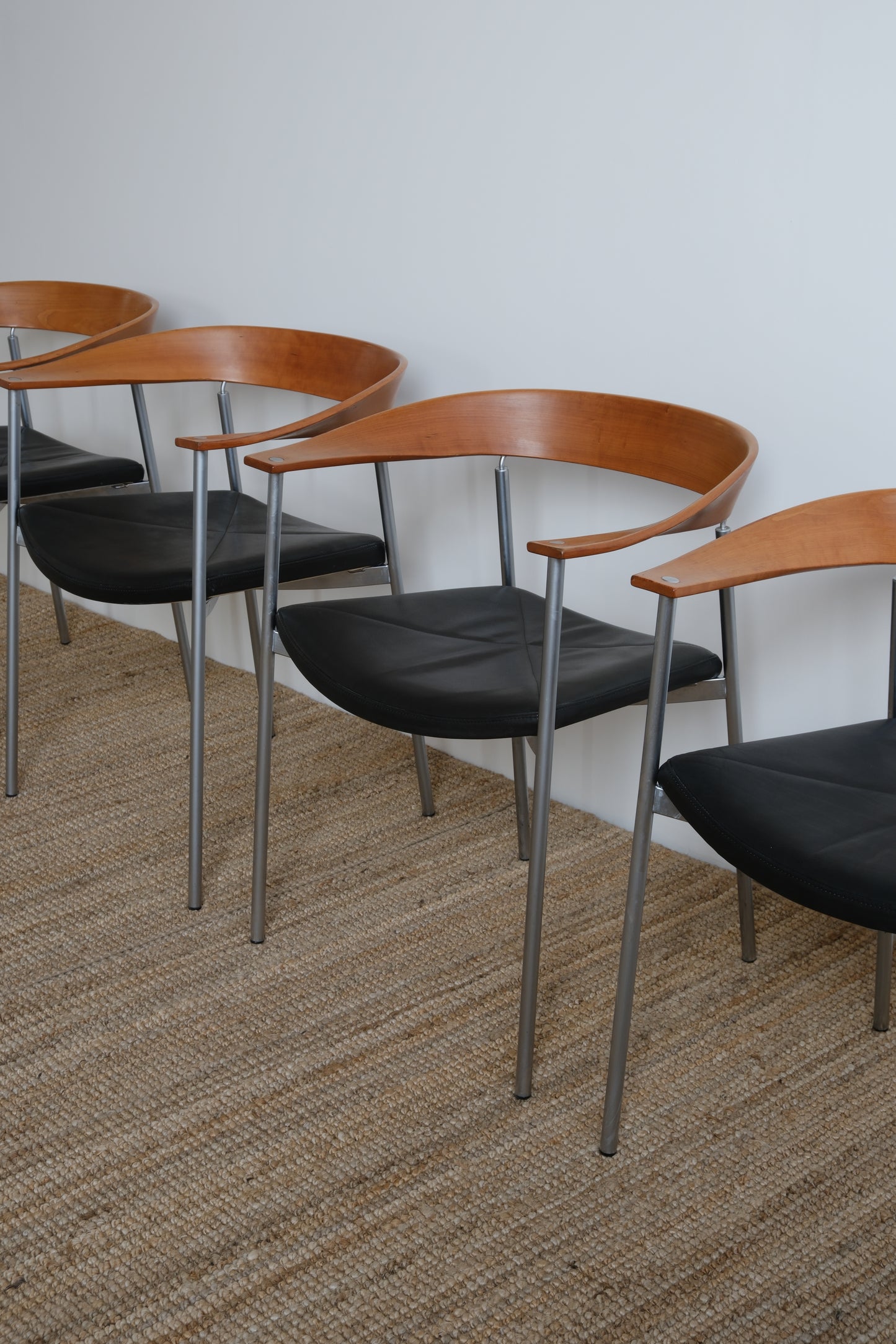 Johannes Foersom & Hjort-Lorentzen model 'Stuk' (set of 4)