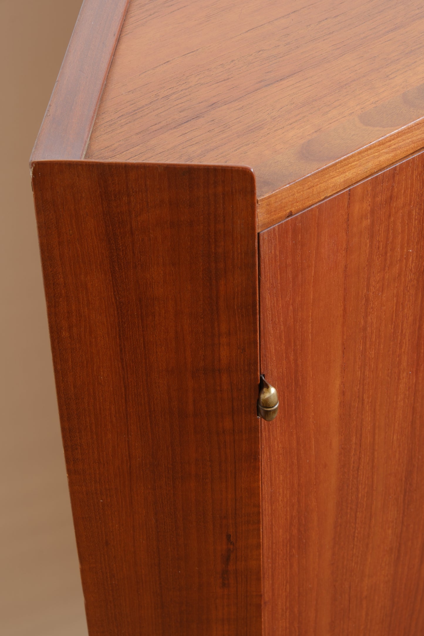 Danish teak corner cabinet
