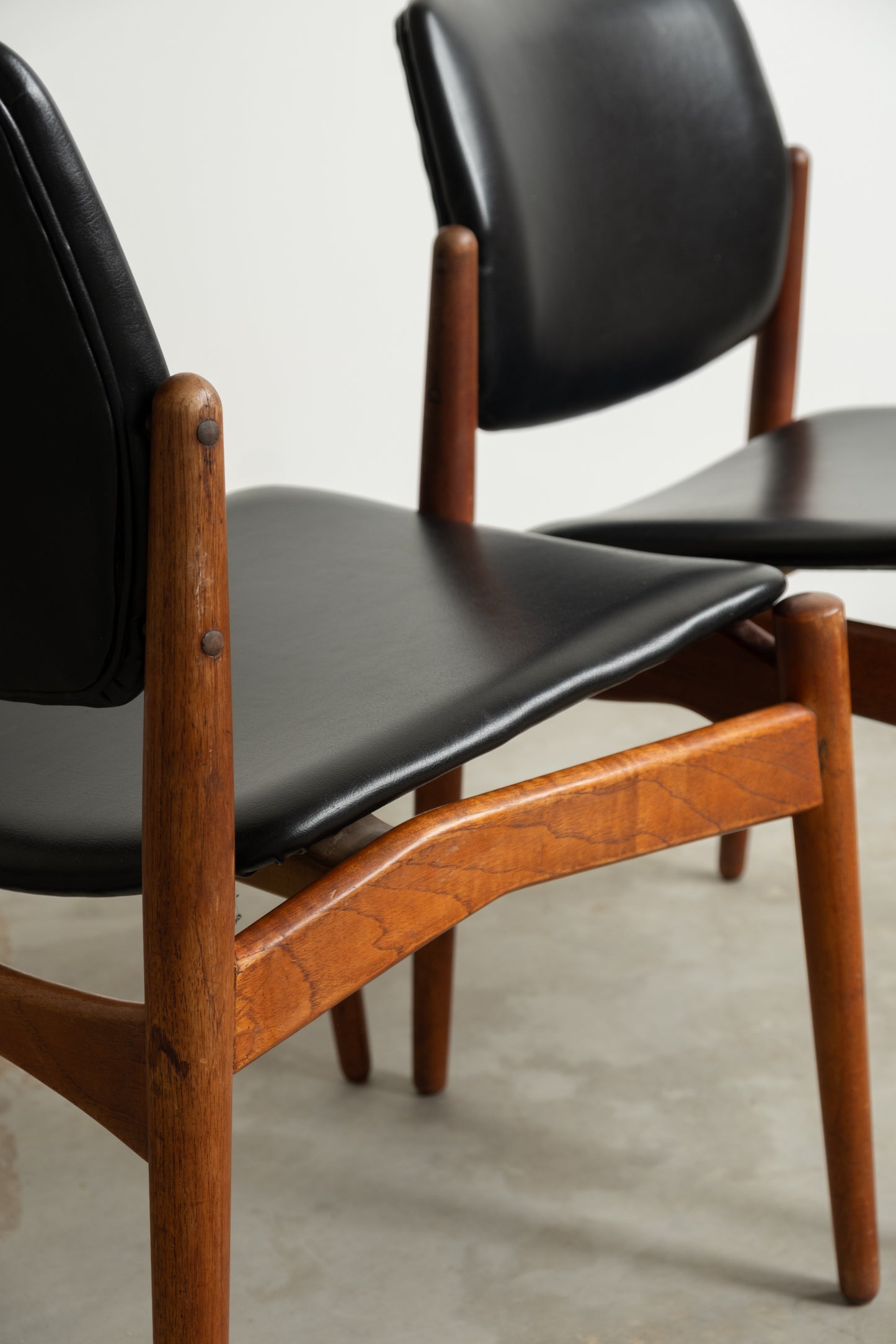 Erik Buch 'Captain' teak chairs (set of 4)