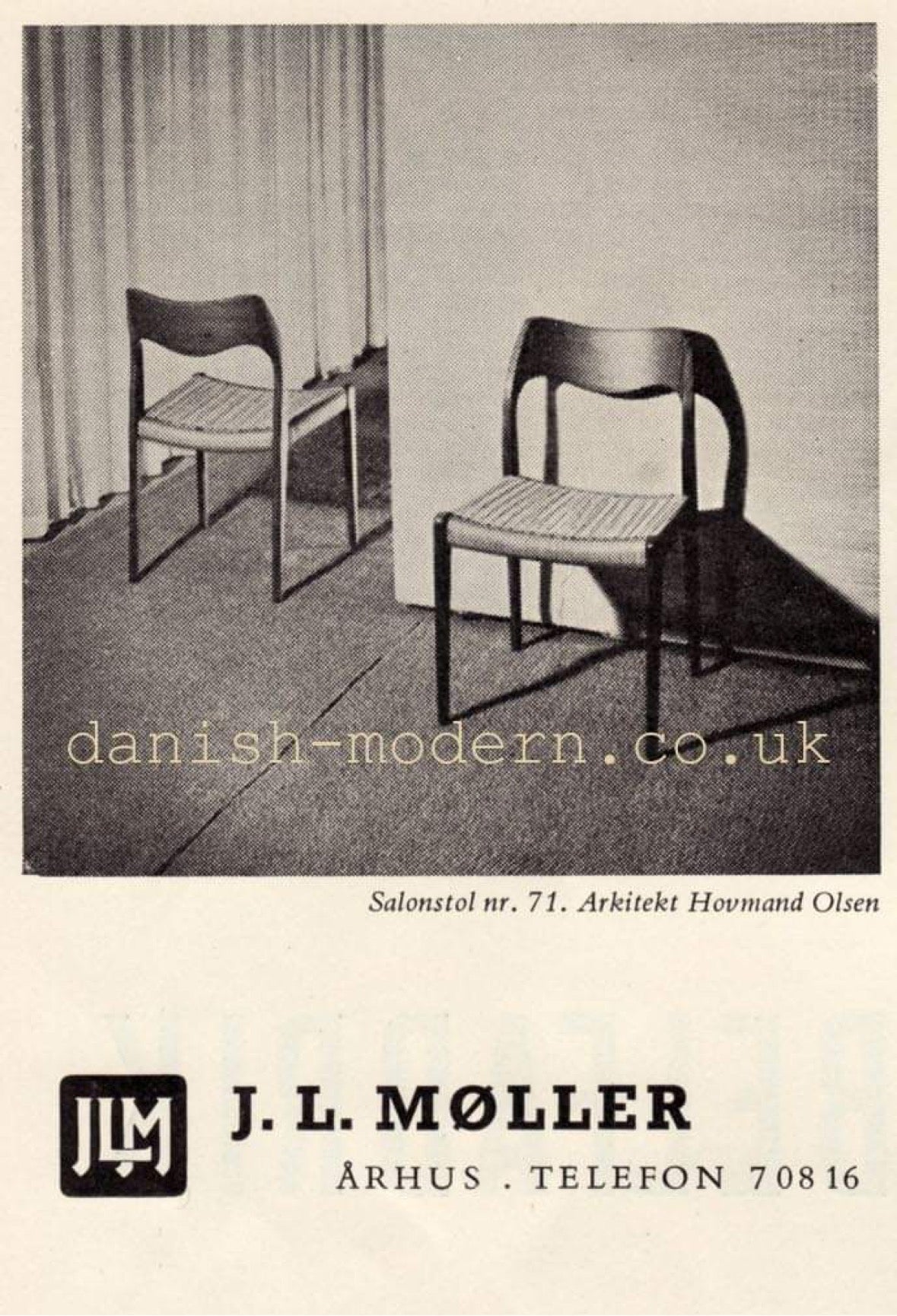*RESERVED* JL Møller Dining Chairs Model 71