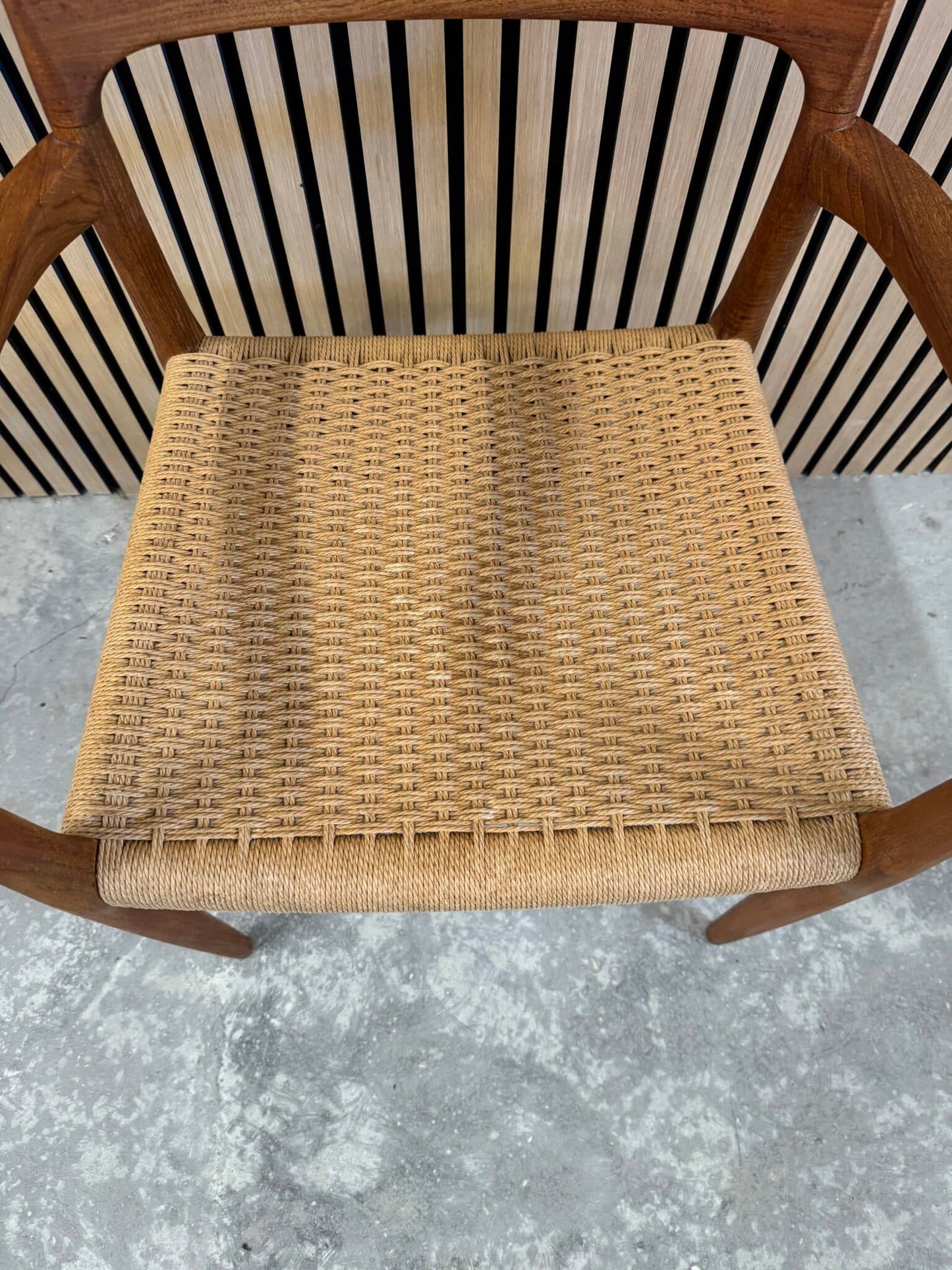 N.O Møller Armstol teak
