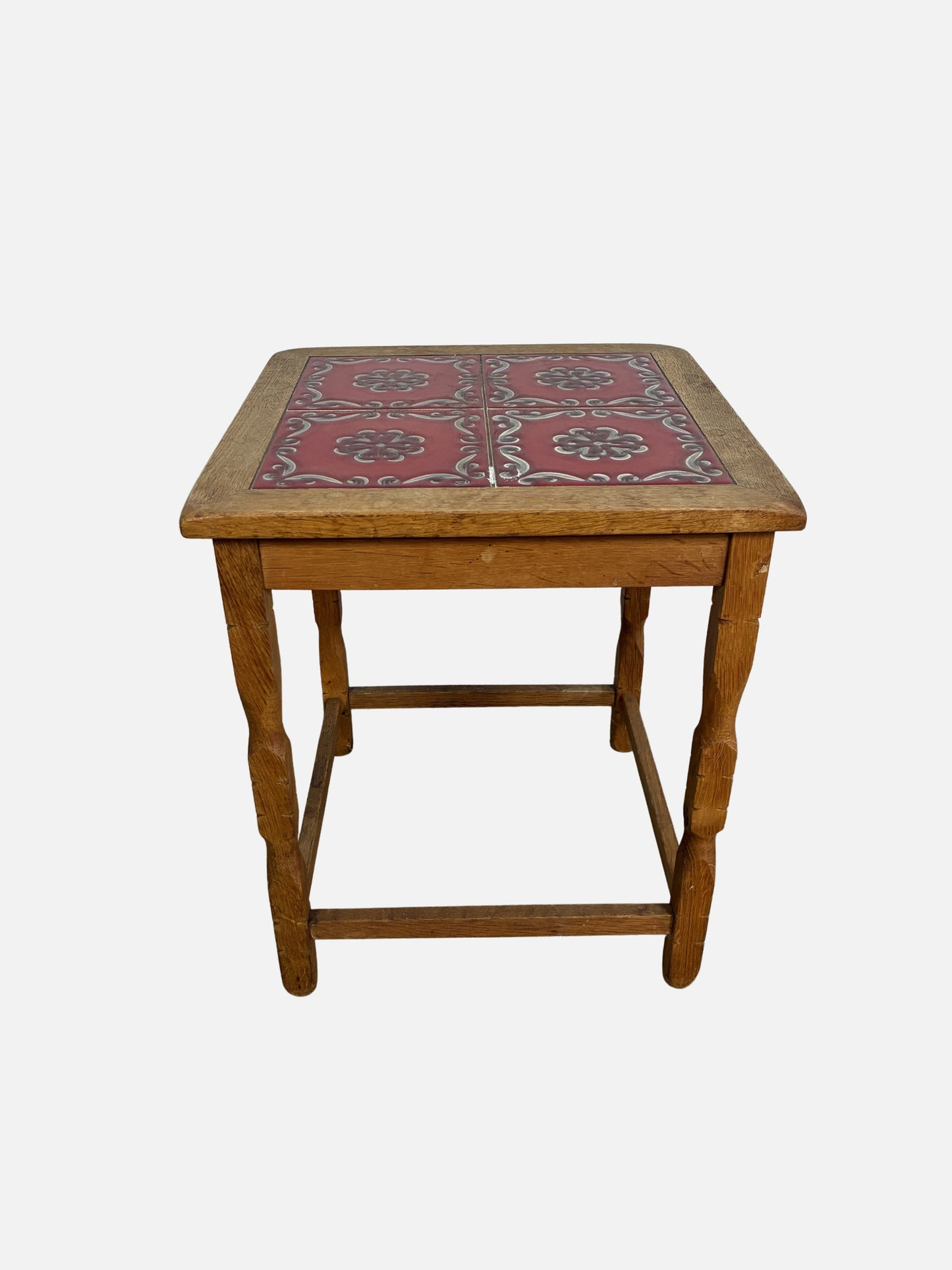 Oak side table 37x37x44