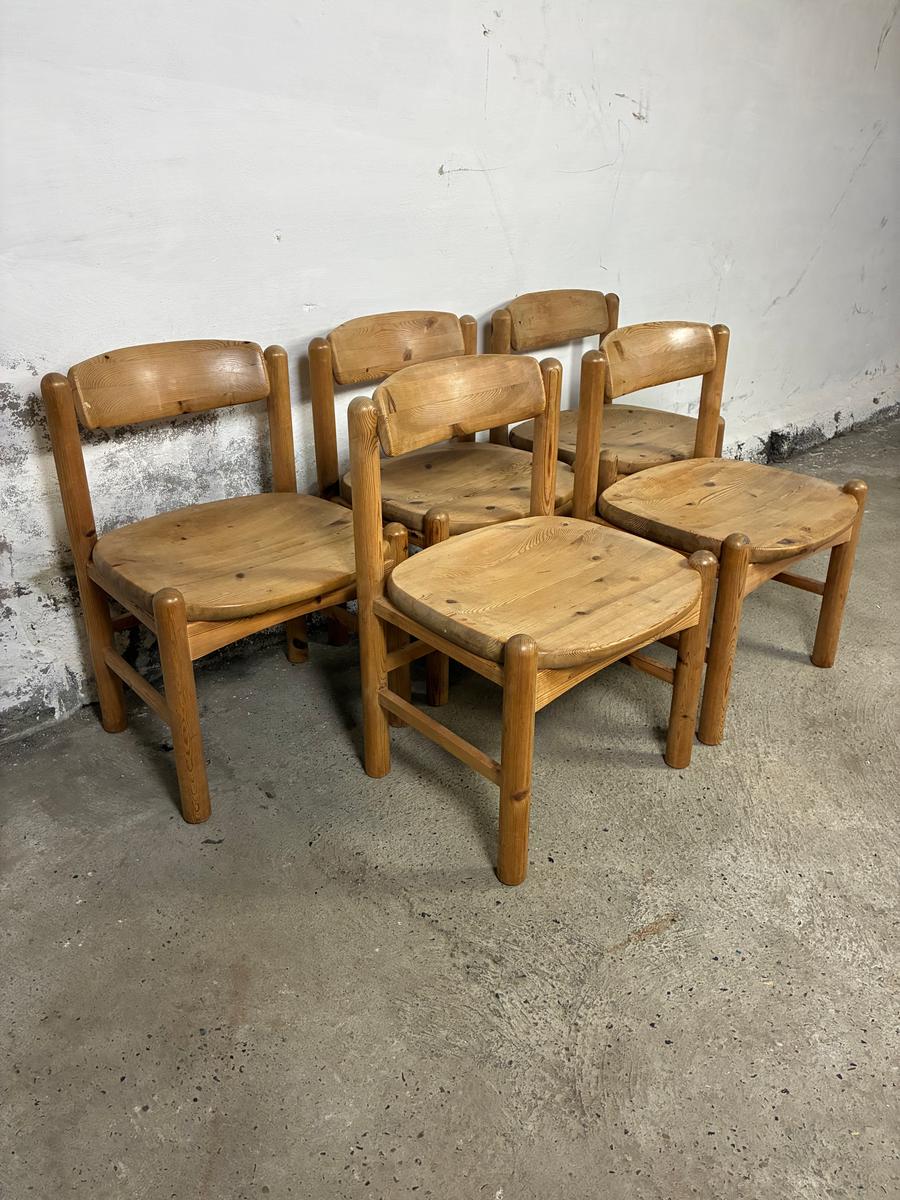 Set of 5 pine chairs from Hirtshals møbelfabrik