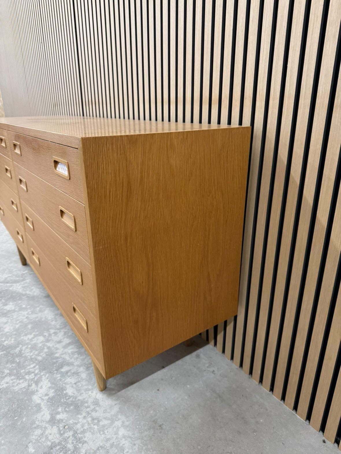Carlo Jensen oak double drawer