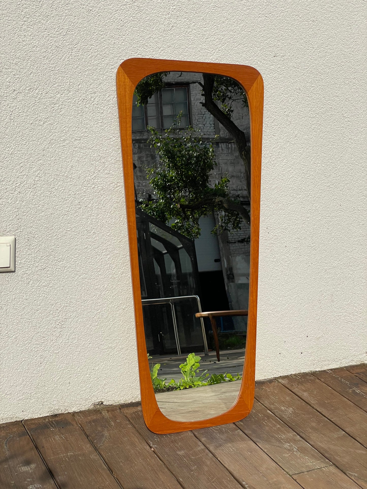 Danish teak mirror