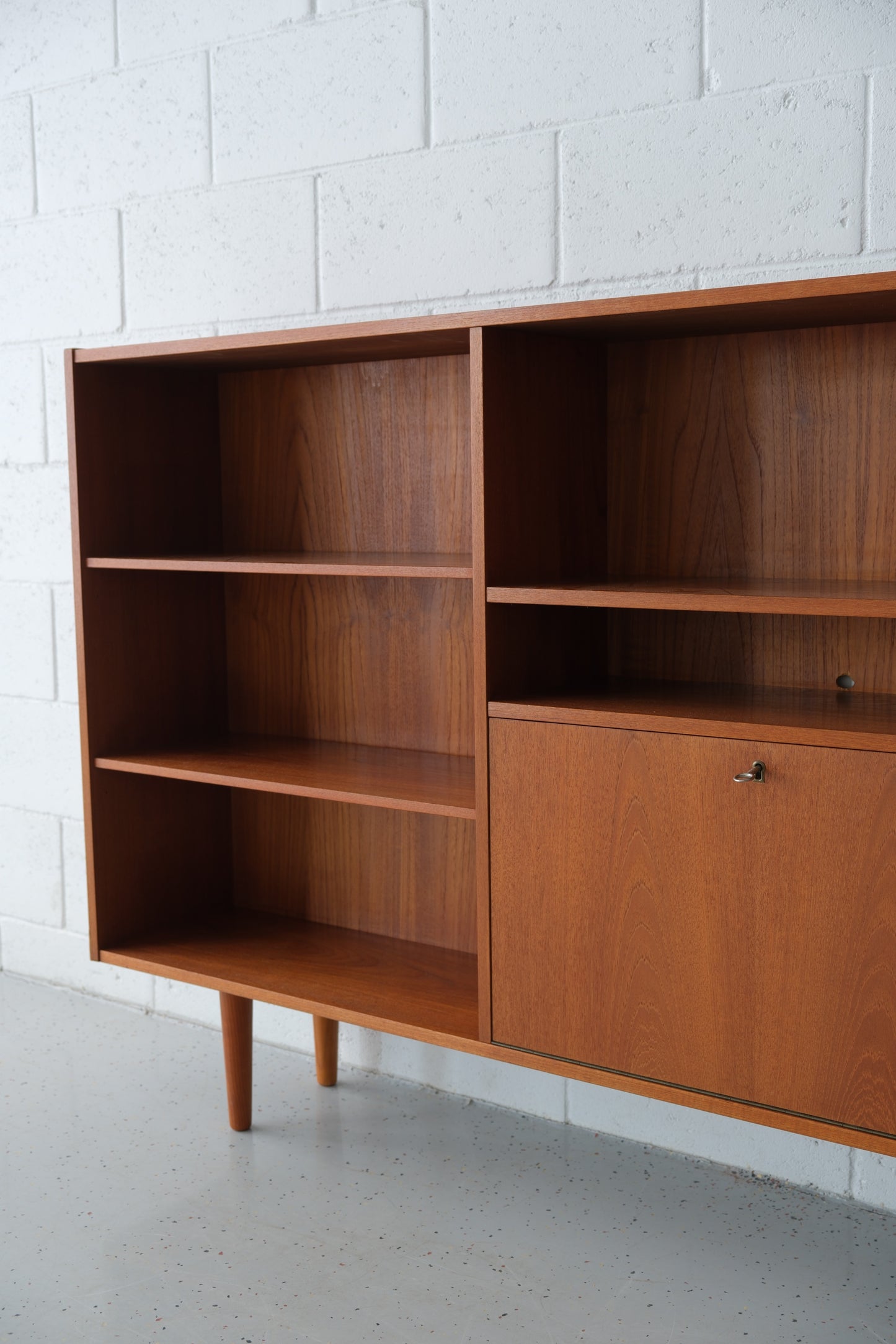 Danish teak bookcase