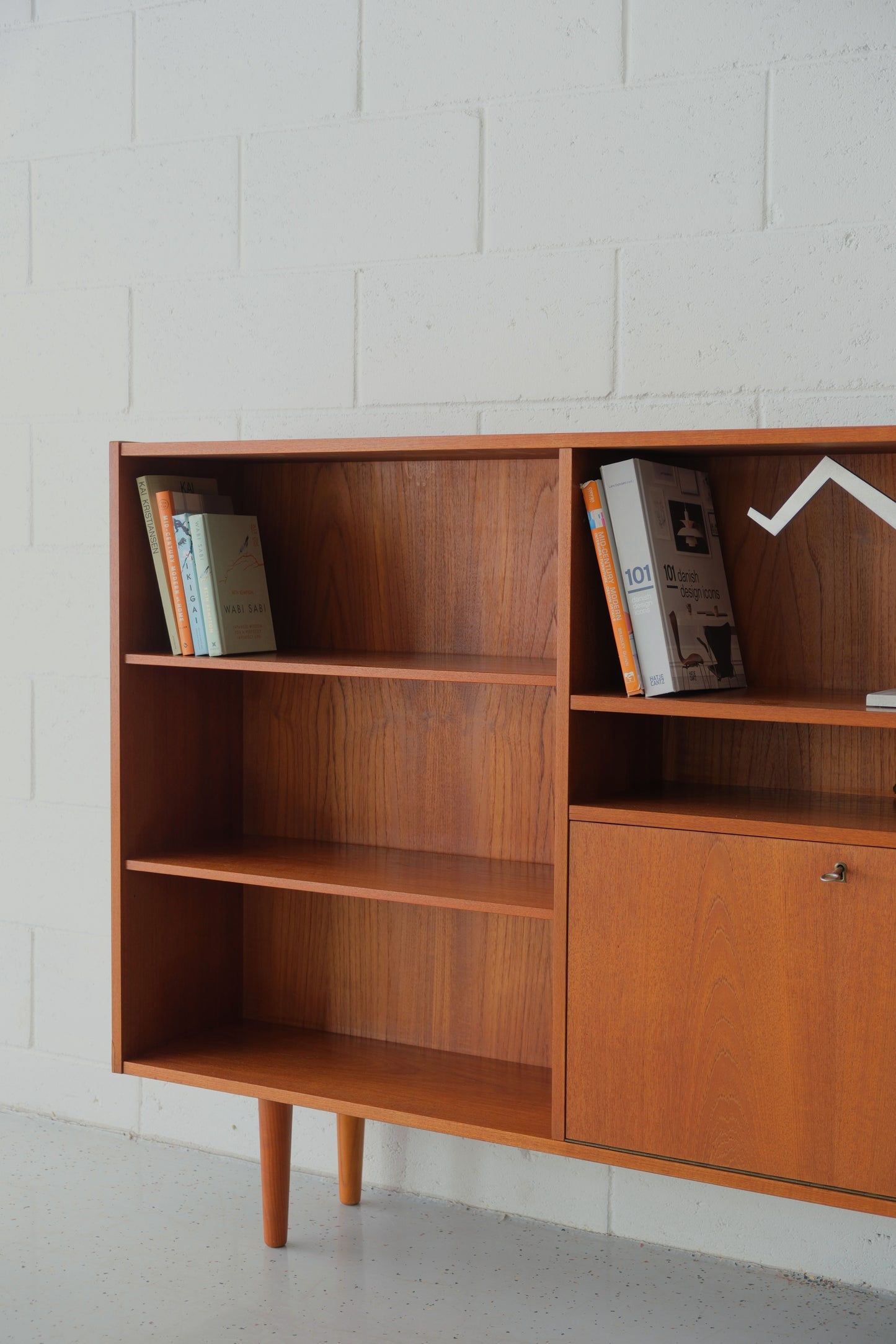 Danish teak bookcase