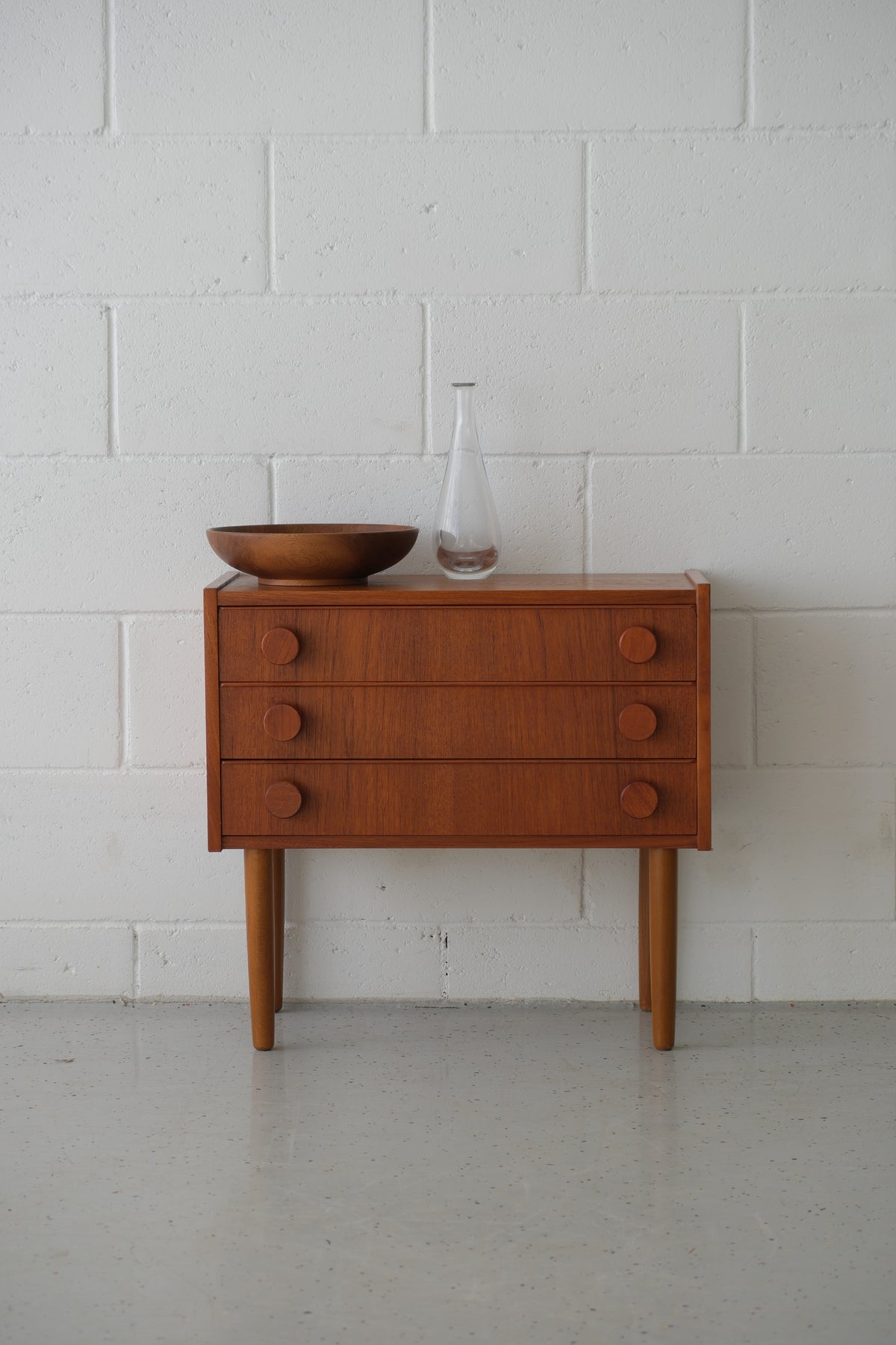Small Danish teak drawer