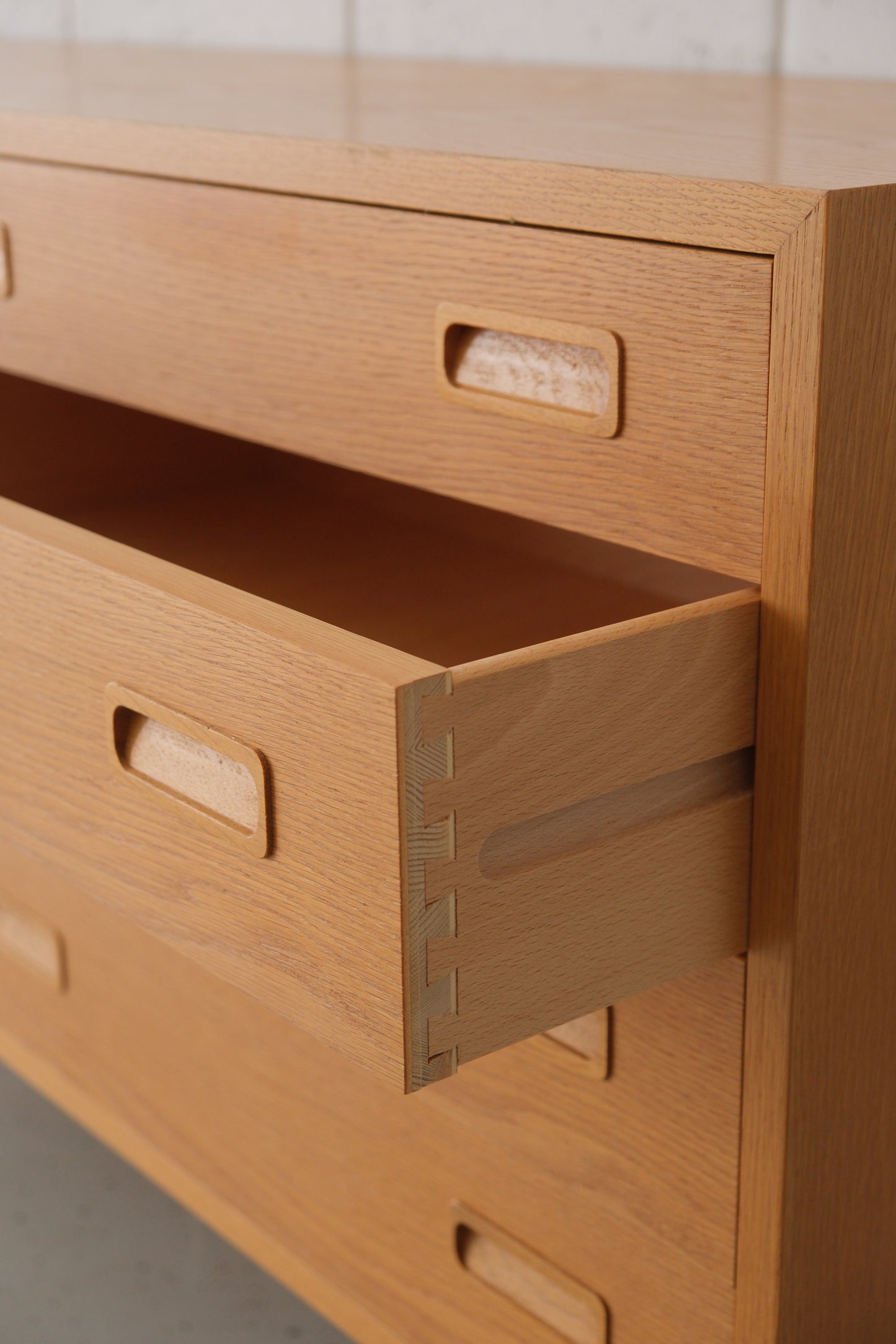 Poul Hundevad oak double drawer