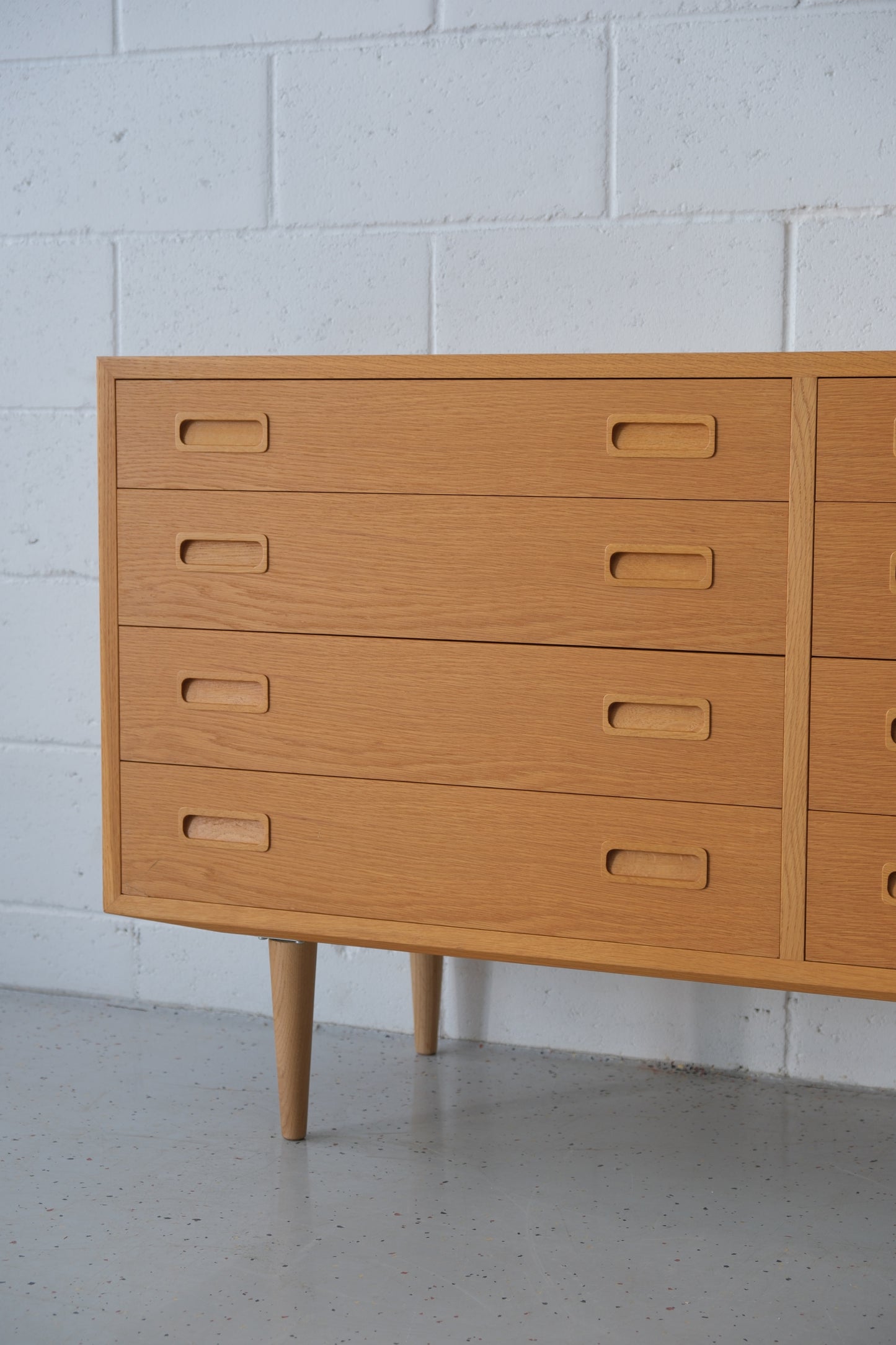 Poul Hundevad oak double drawer