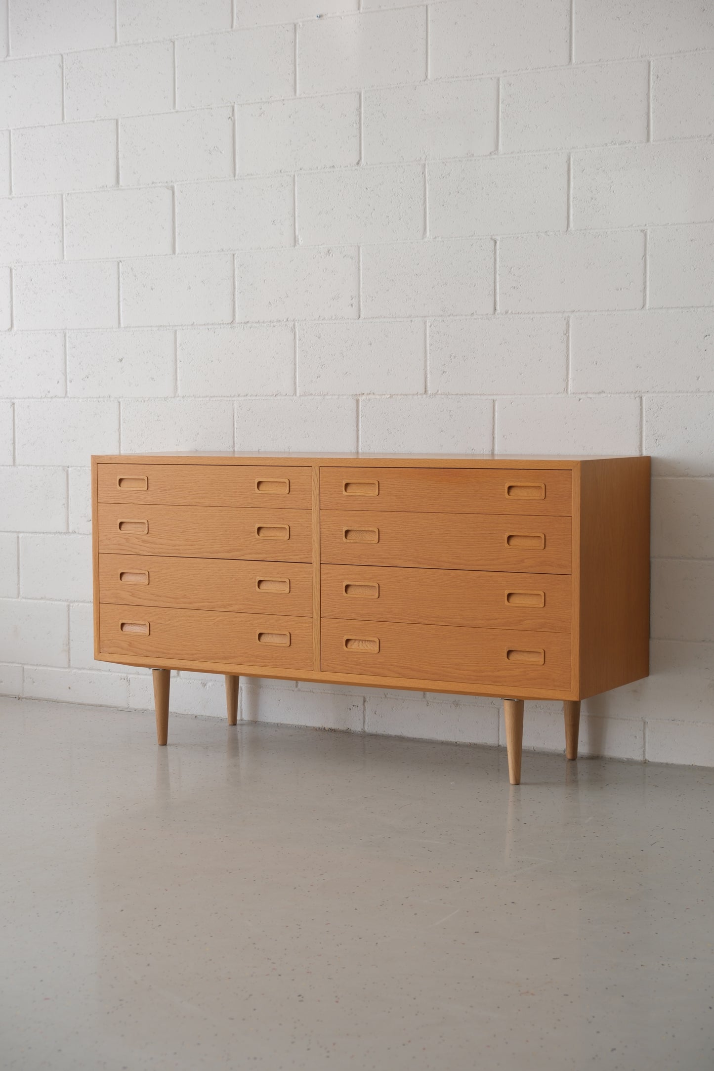 Poul Hundevad oak double drawer