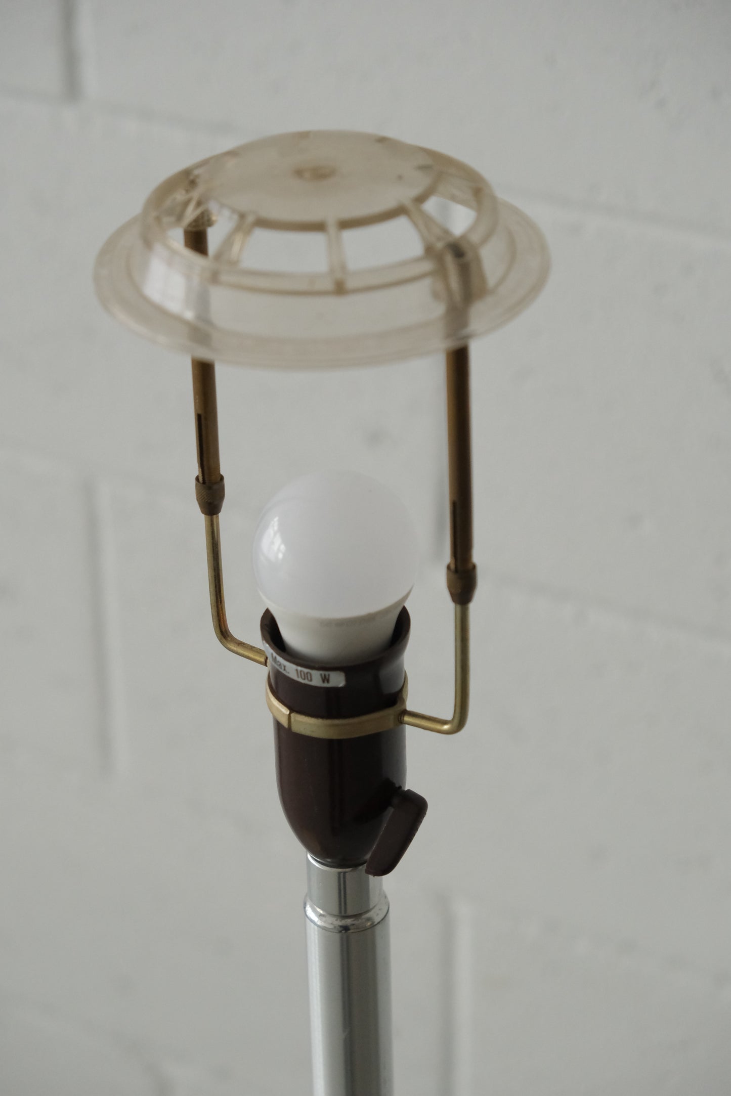 Danish chrome floor lamp