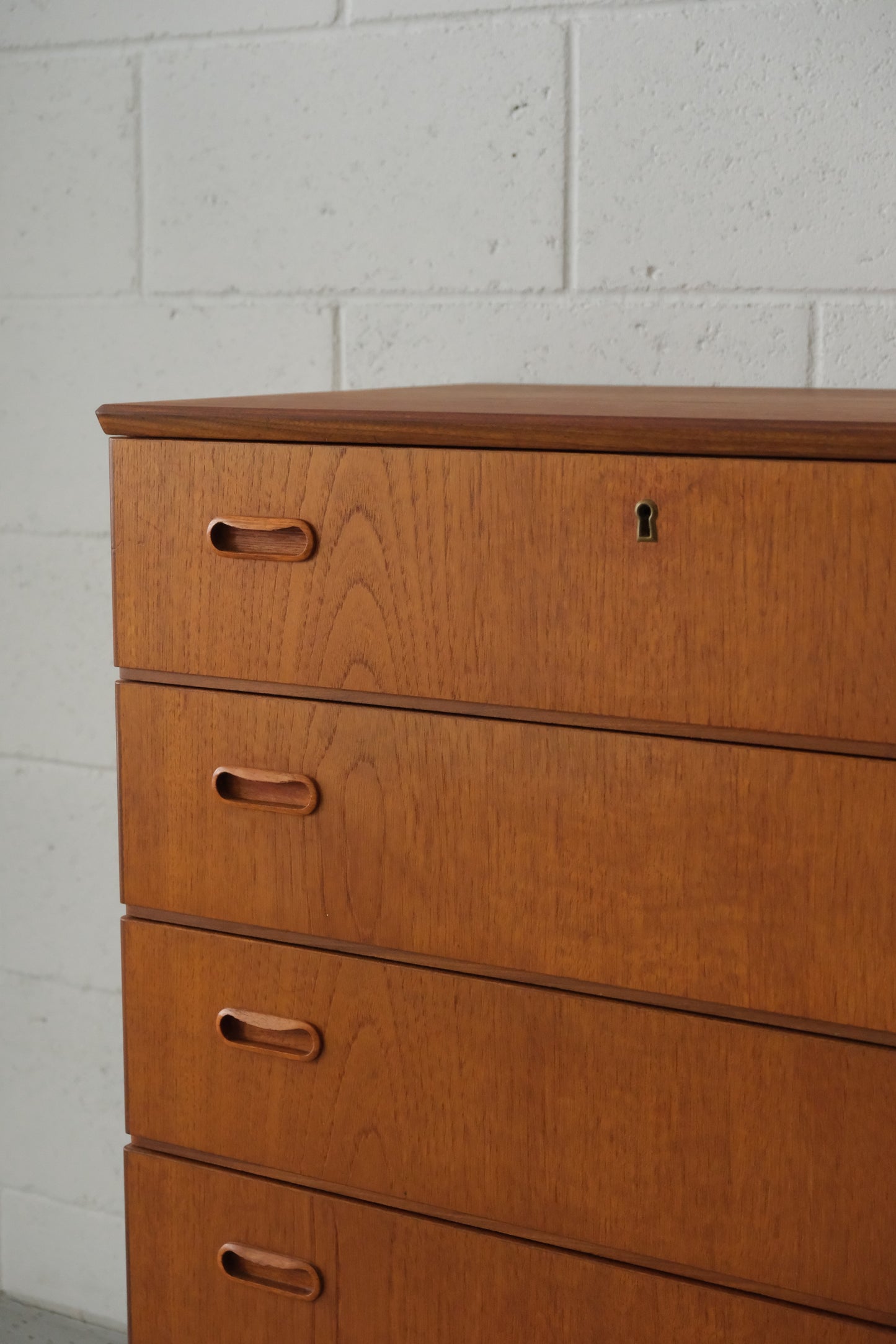 Danish Teak Four-Drawer Chest