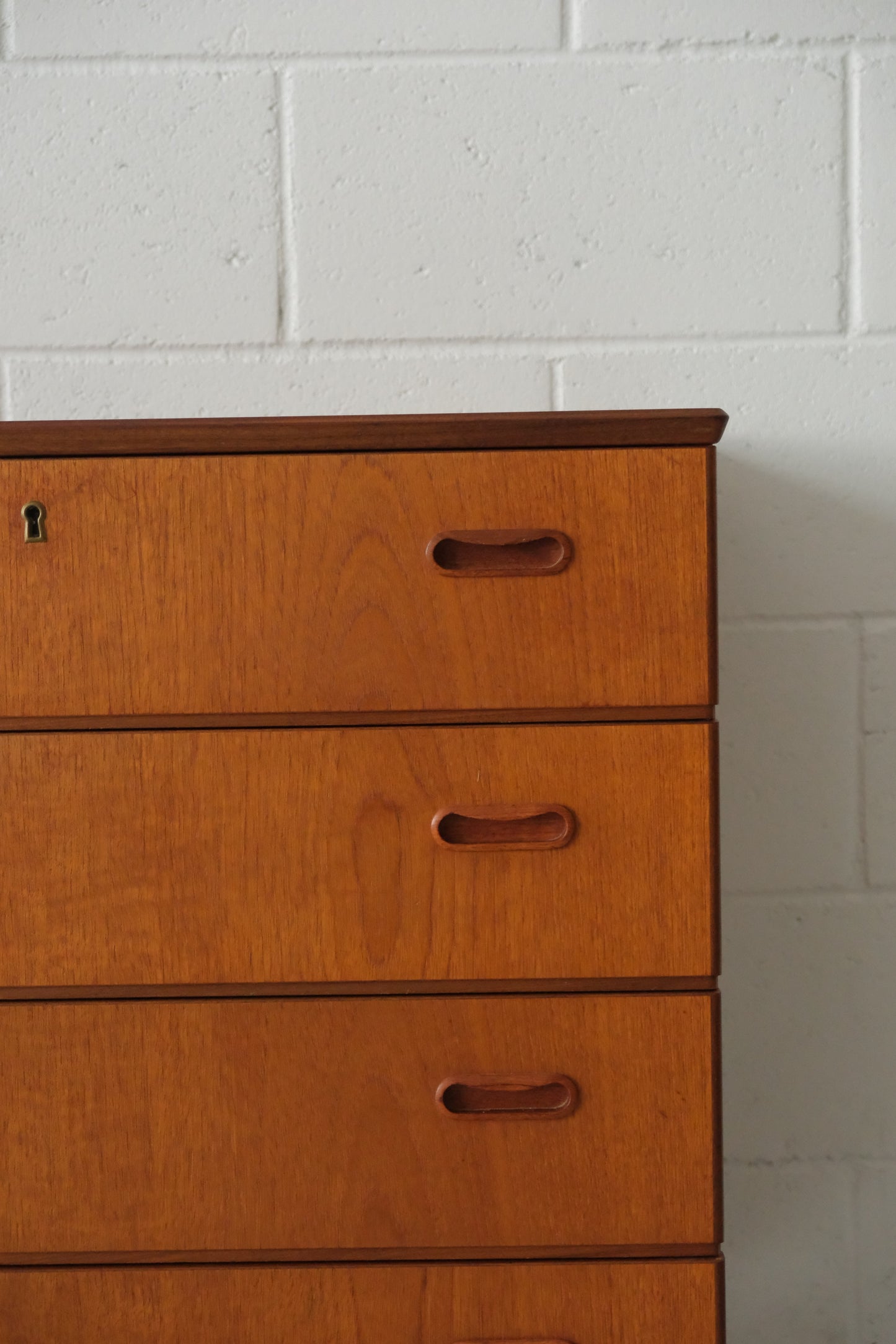 Danish Teak Four-Drawer Chest