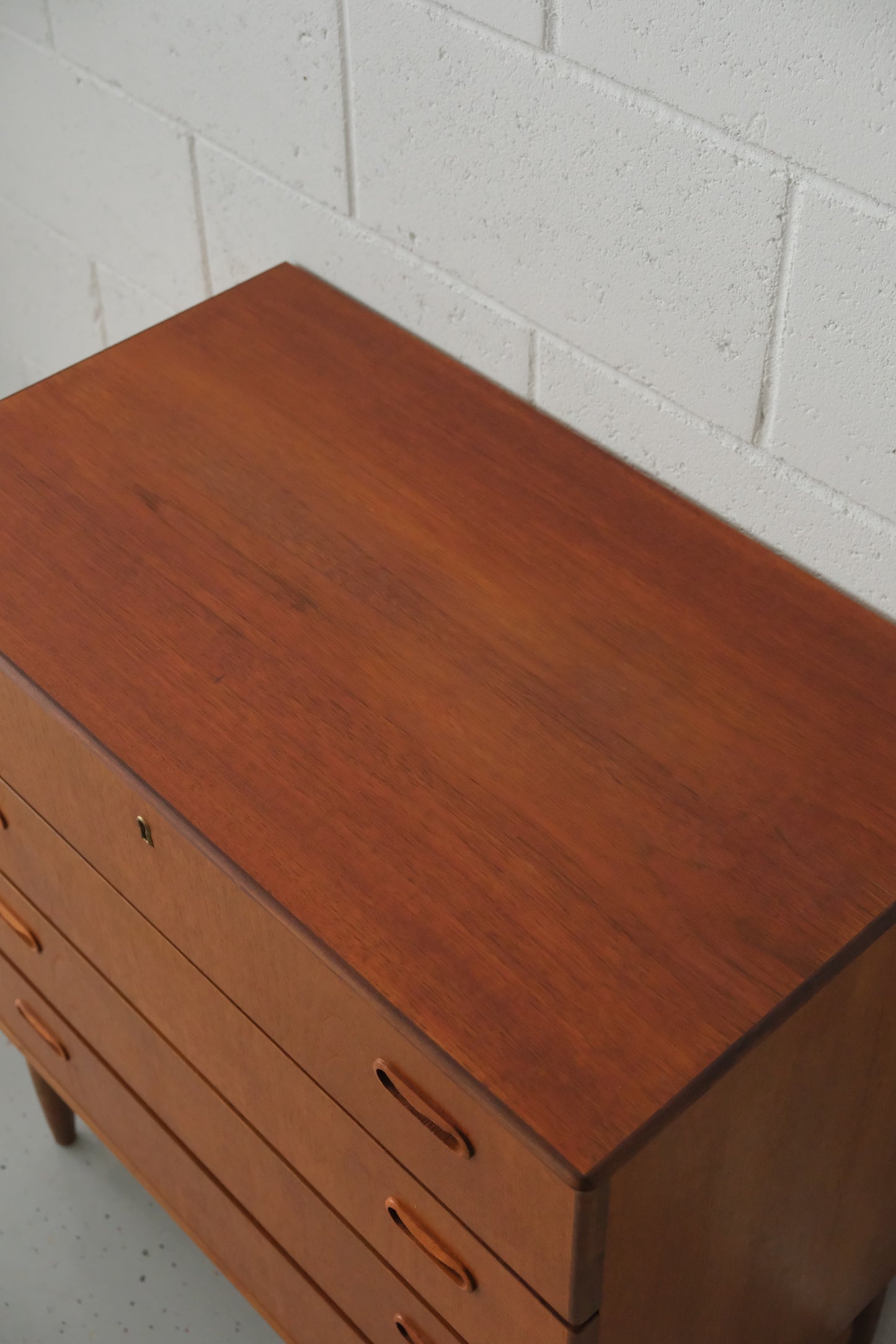 Danish Teak Four-Drawer Chest