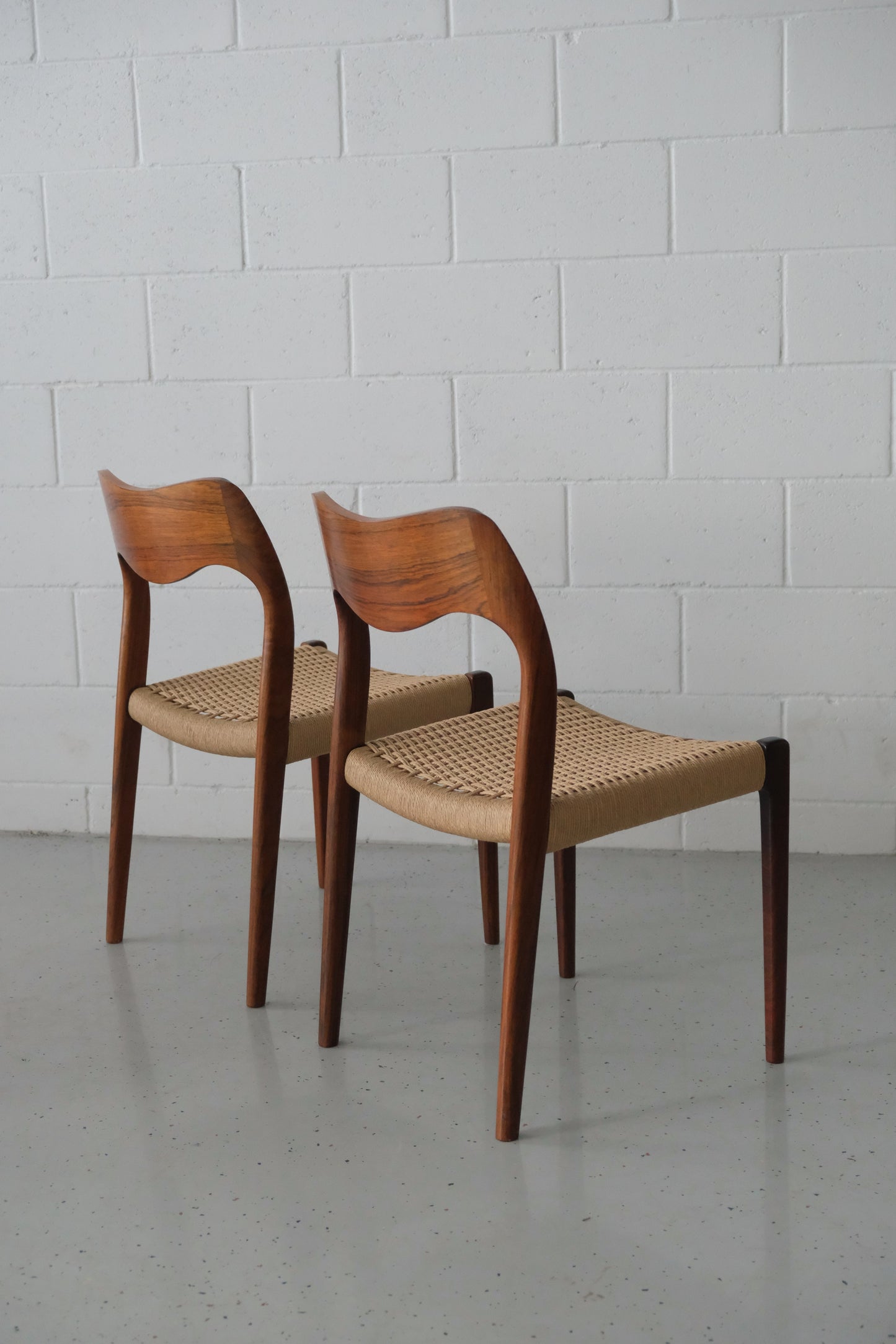N.O. Møller Model 71 Rosewood, set of 2