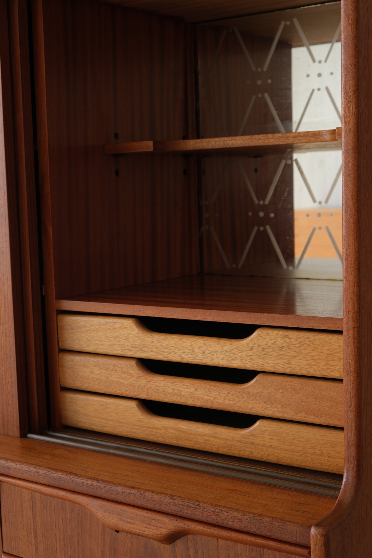 Danish teak highboard 1960s