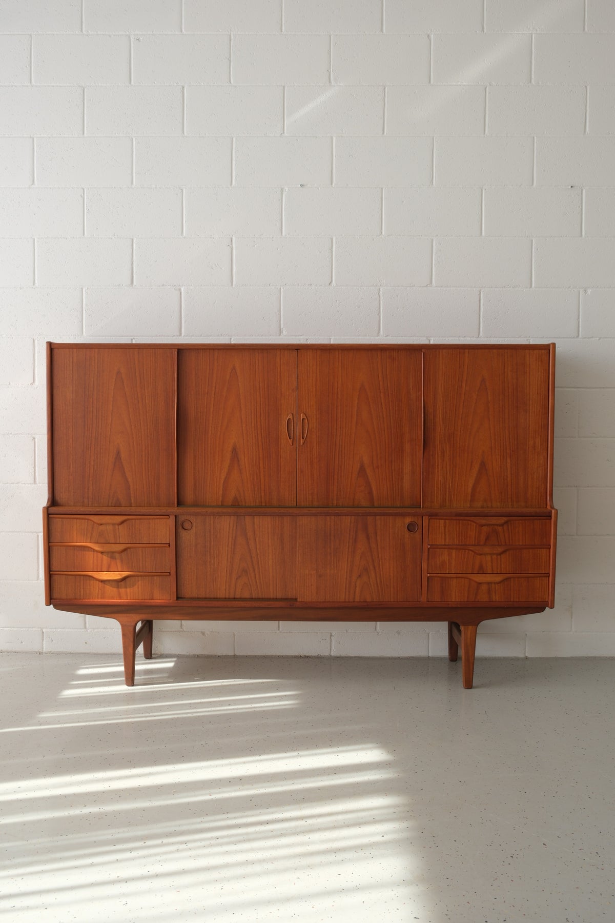 Danish teak highboard 1960s