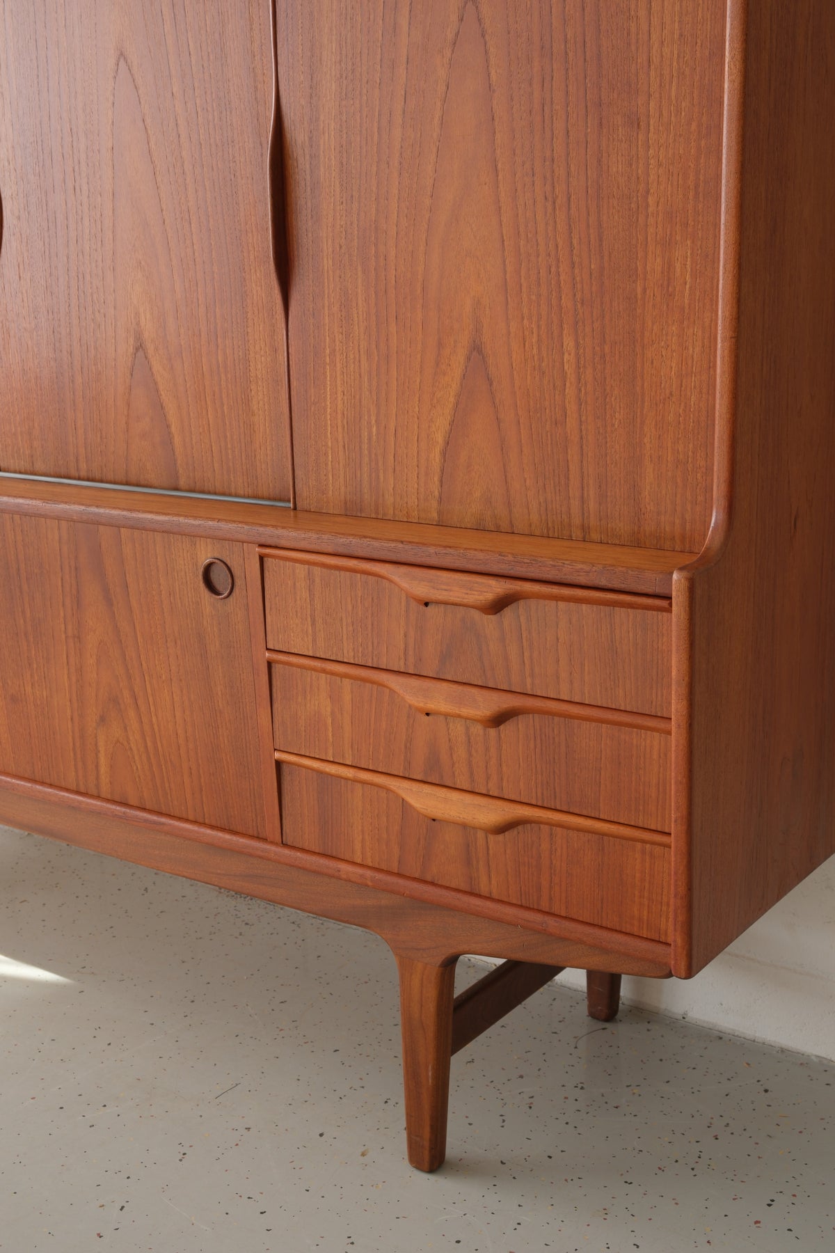 Danish teak highboard 1960s