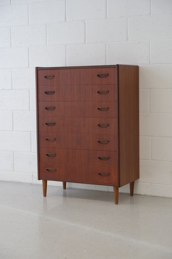 Danish teak tallboy