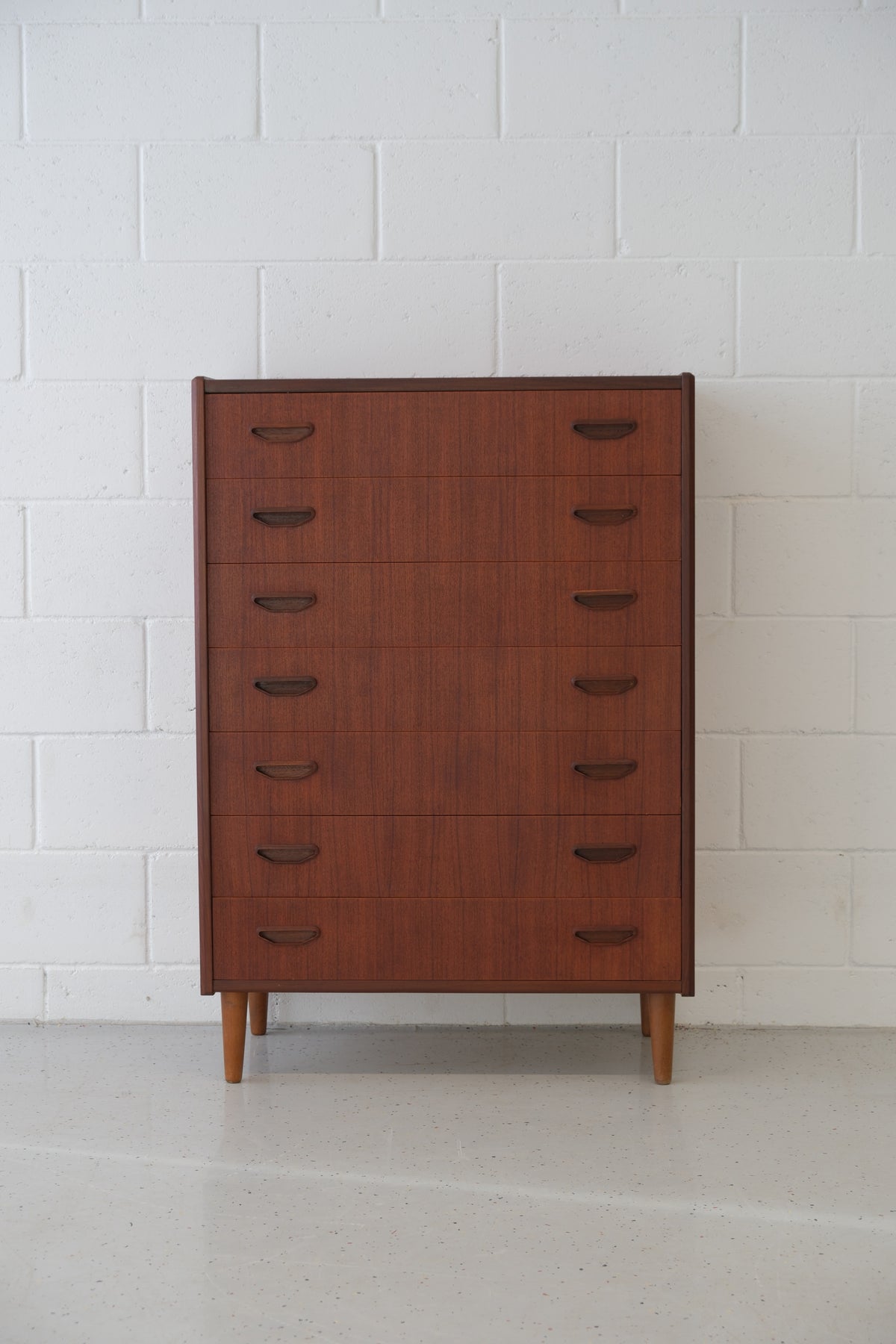 Danish teak tallboy