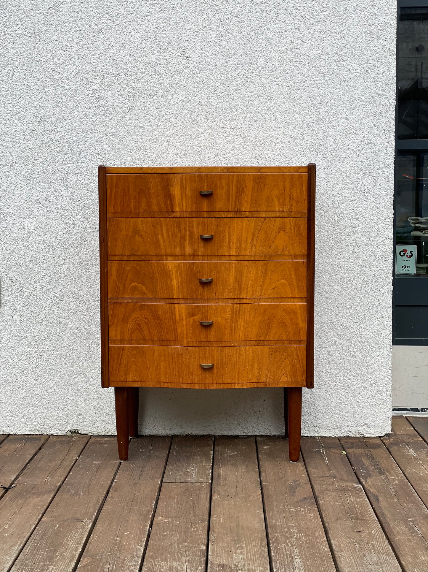 Small teak drawer