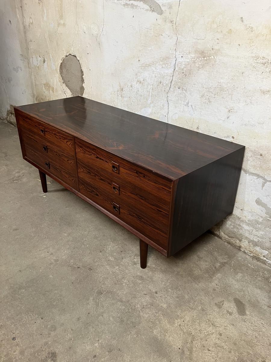 Low Rosewood sideboard by Brauer 135x57x50